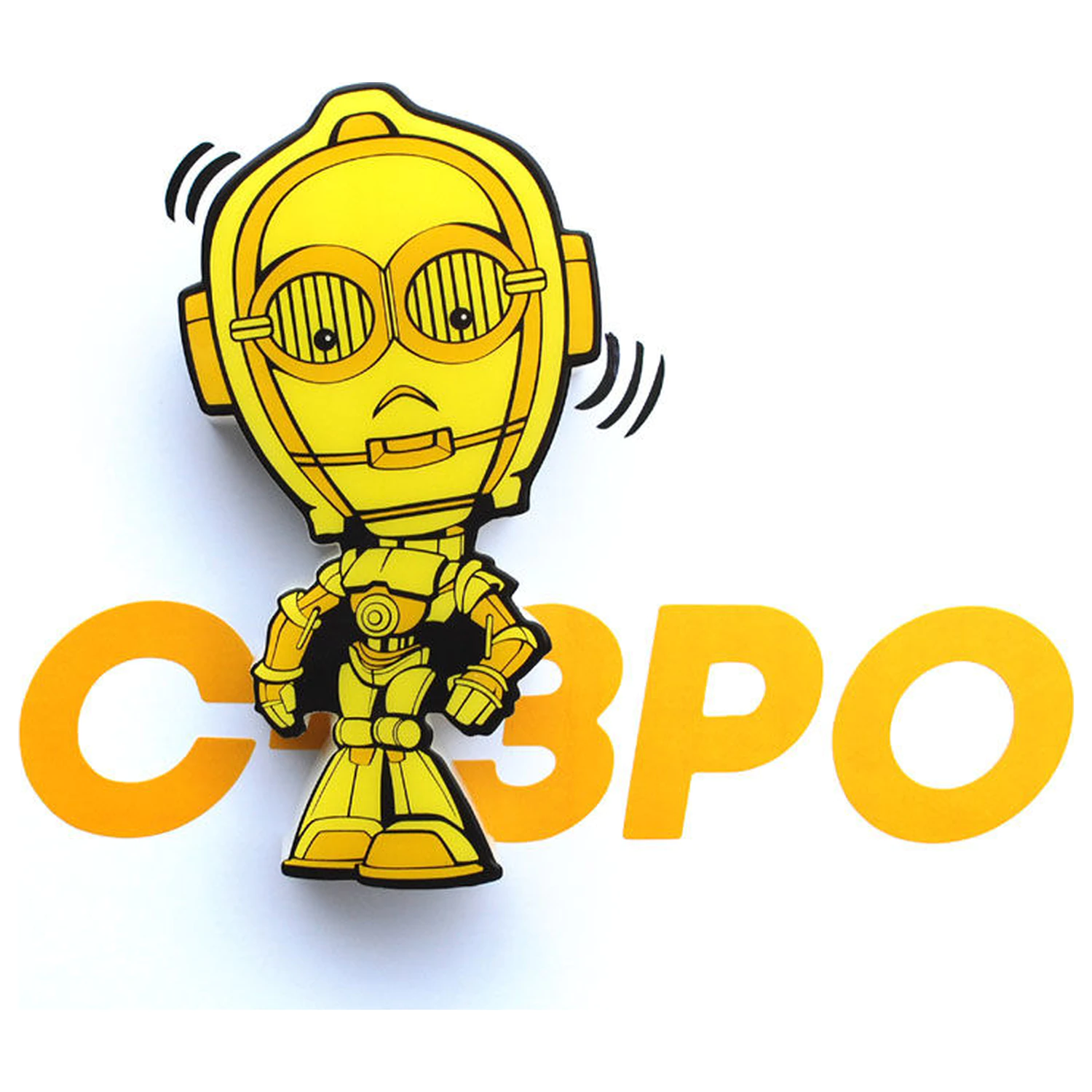 Star Wars C-3PO 3D Light FX mini lampa fotografii produktu