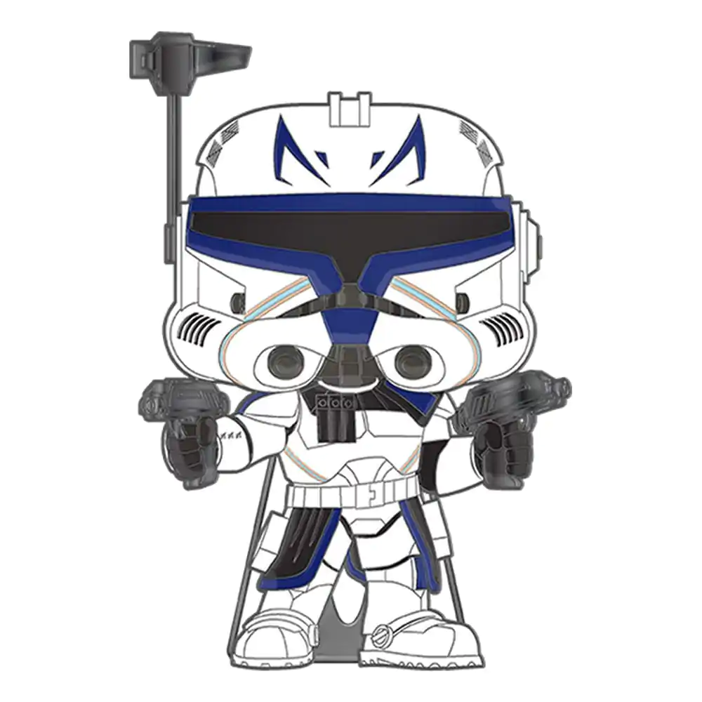 Star Wars Clone Wars Loungefly POP! Smaltovaný odznak (Pin) Captain Rex (Svítí ve tmě) 10 cm fotografii produktu