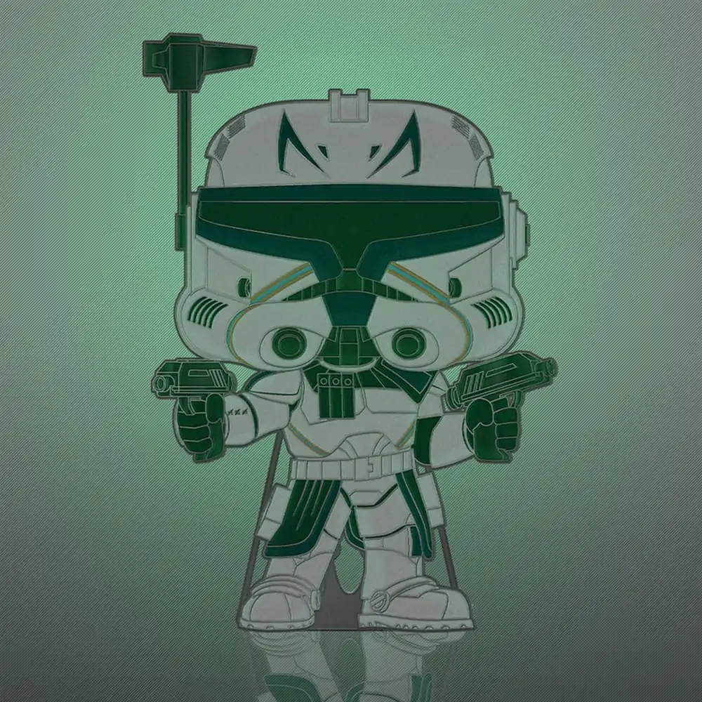 Star Wars Clone Wars Loungefly POP! Smaltovaný odznak (Pin) Captain Rex (Svítí ve tmě) 10 cm fotografii produktu