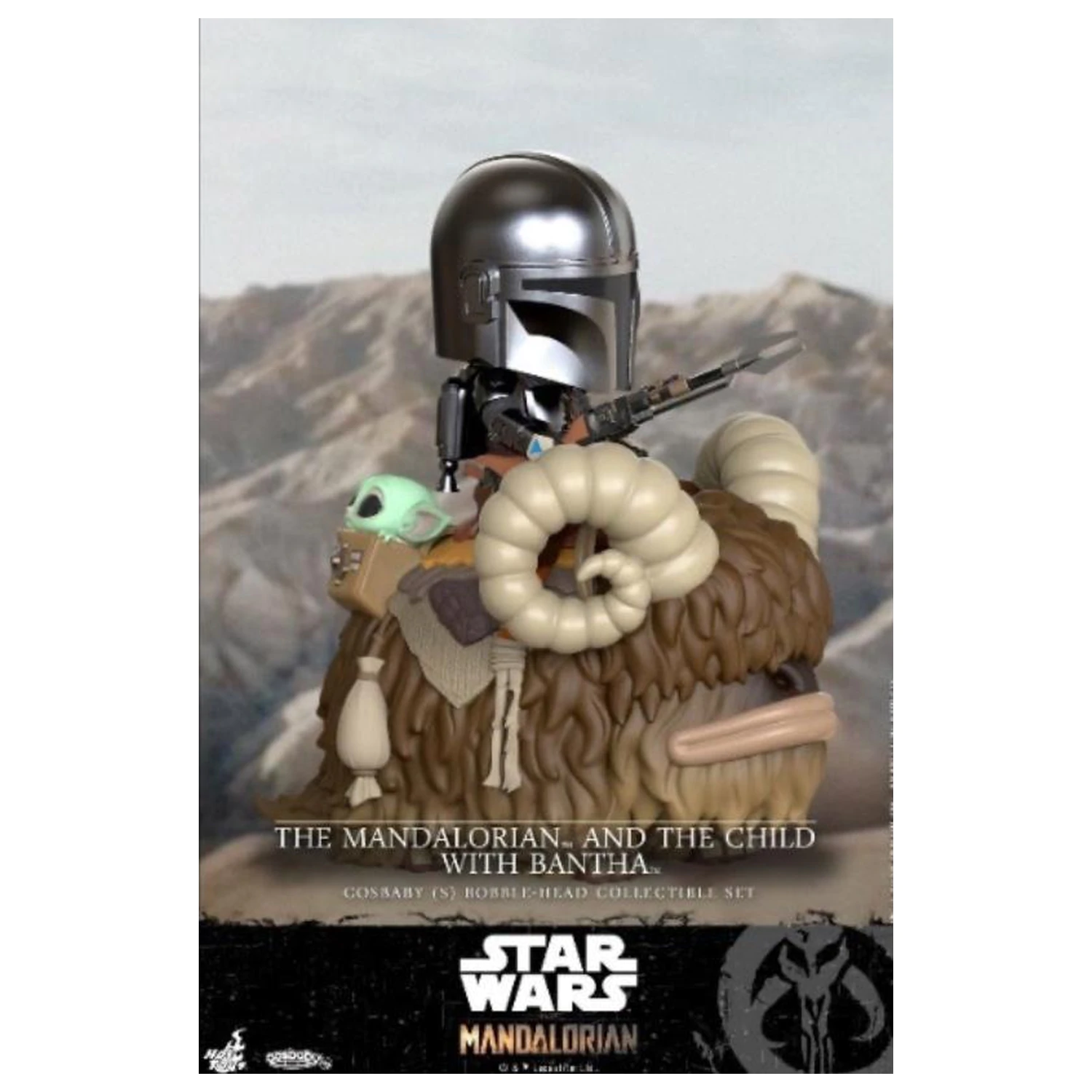 Star Wars Cosbaby Wave 3 The Mandalorian & The Child with Bantha fotografii produktu