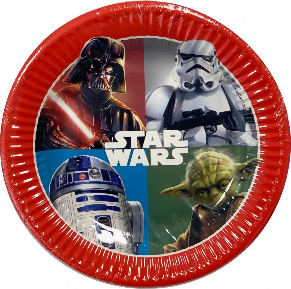 Star Wars Dark Force Papírové talíře 8-balení 19.5 cm fotografii produktu