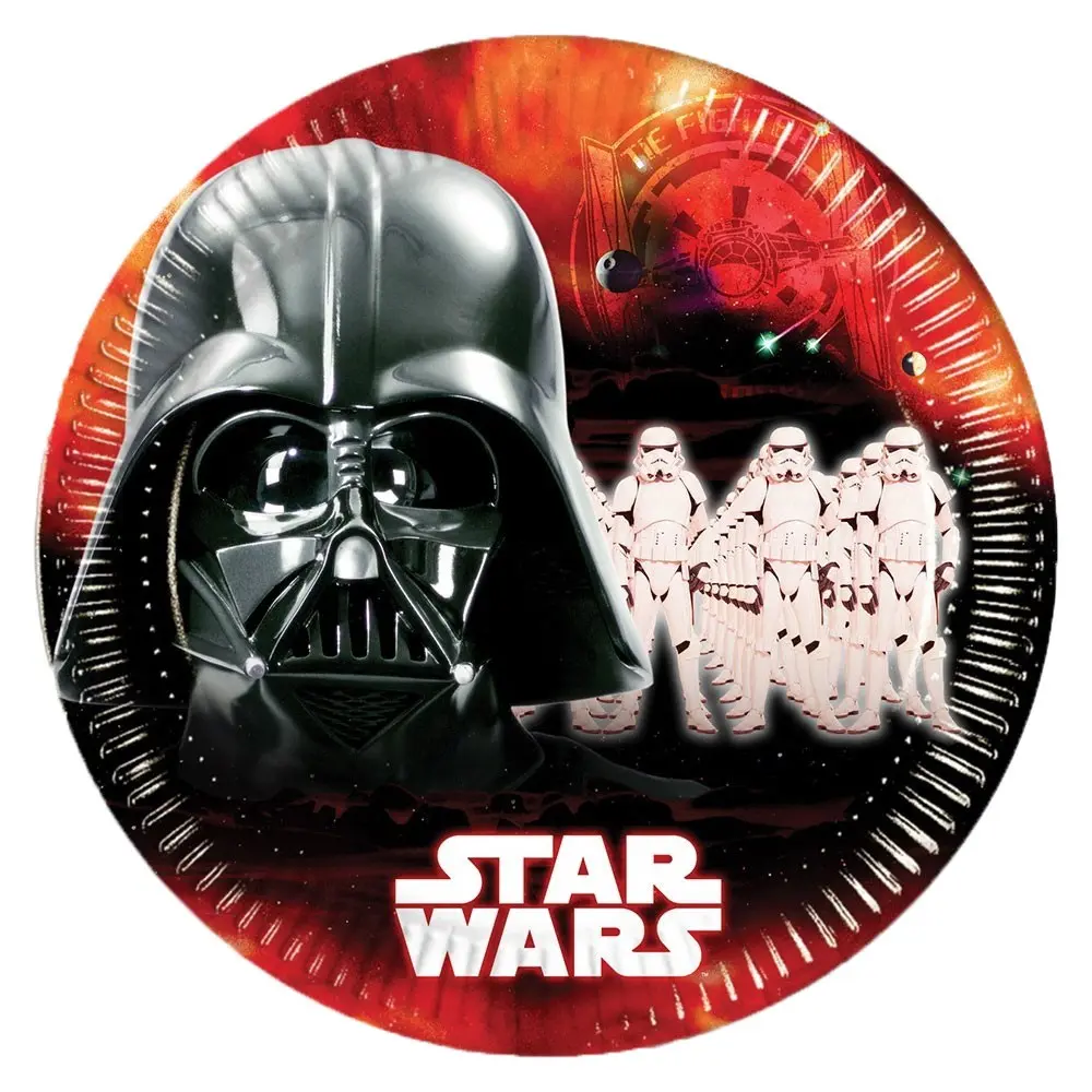 Star Wars Dark Side papírové talíře 8 ks 23 cm fotografii produktu