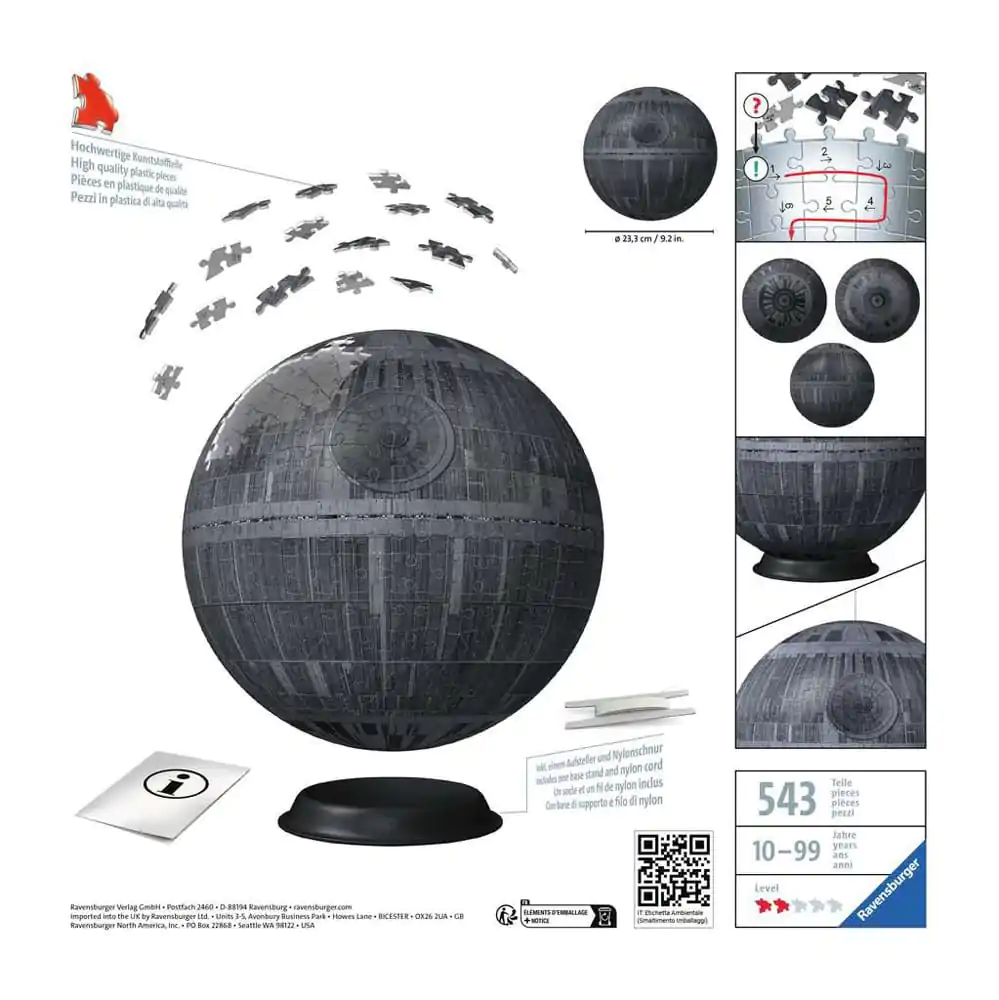 Star Wars 3D Puzzle Hvězda Smrti (543 dílků) fotografii produktu