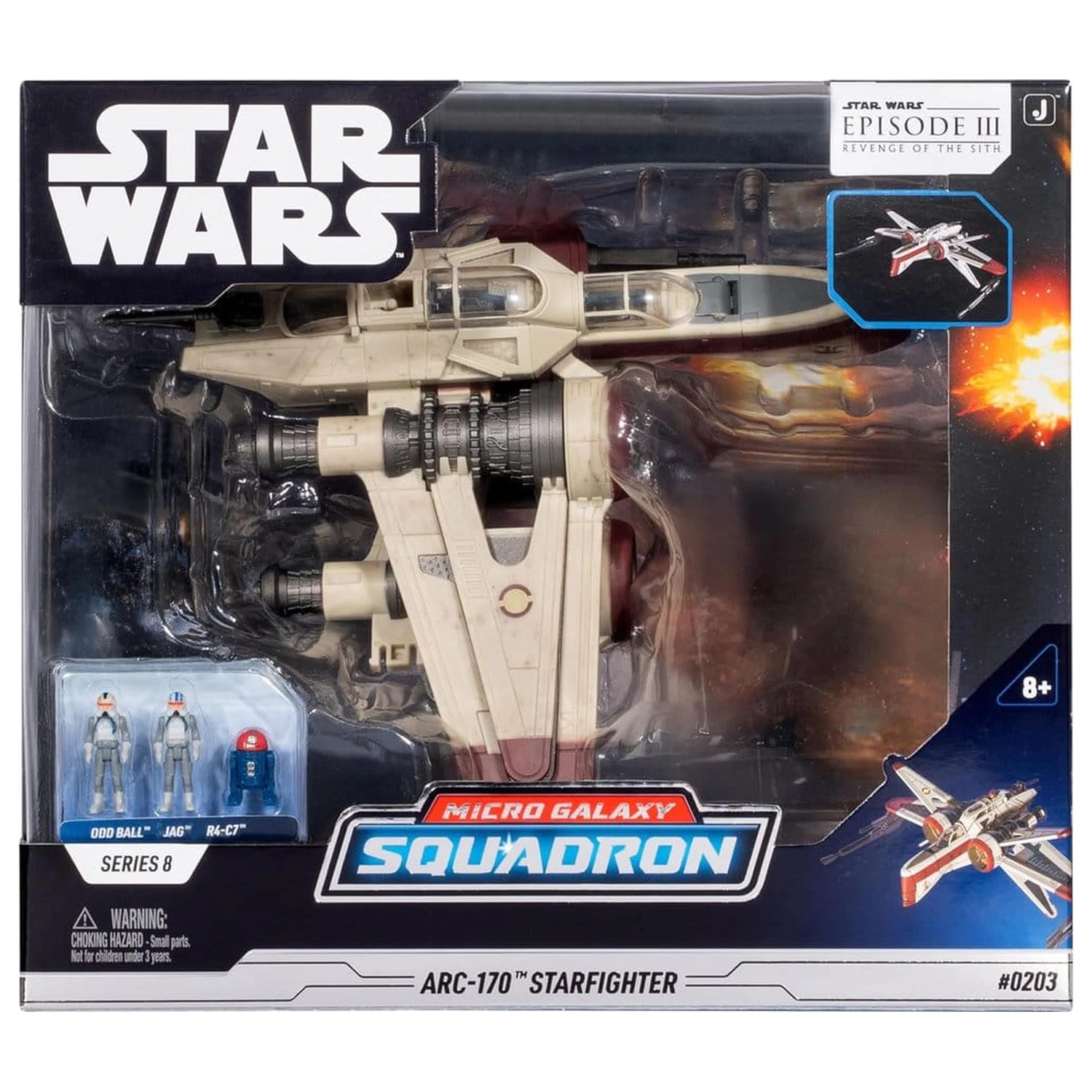 Star Wars Deluxe Vozidlo ARC 170 20 cm (Series 8) fotografii produktu