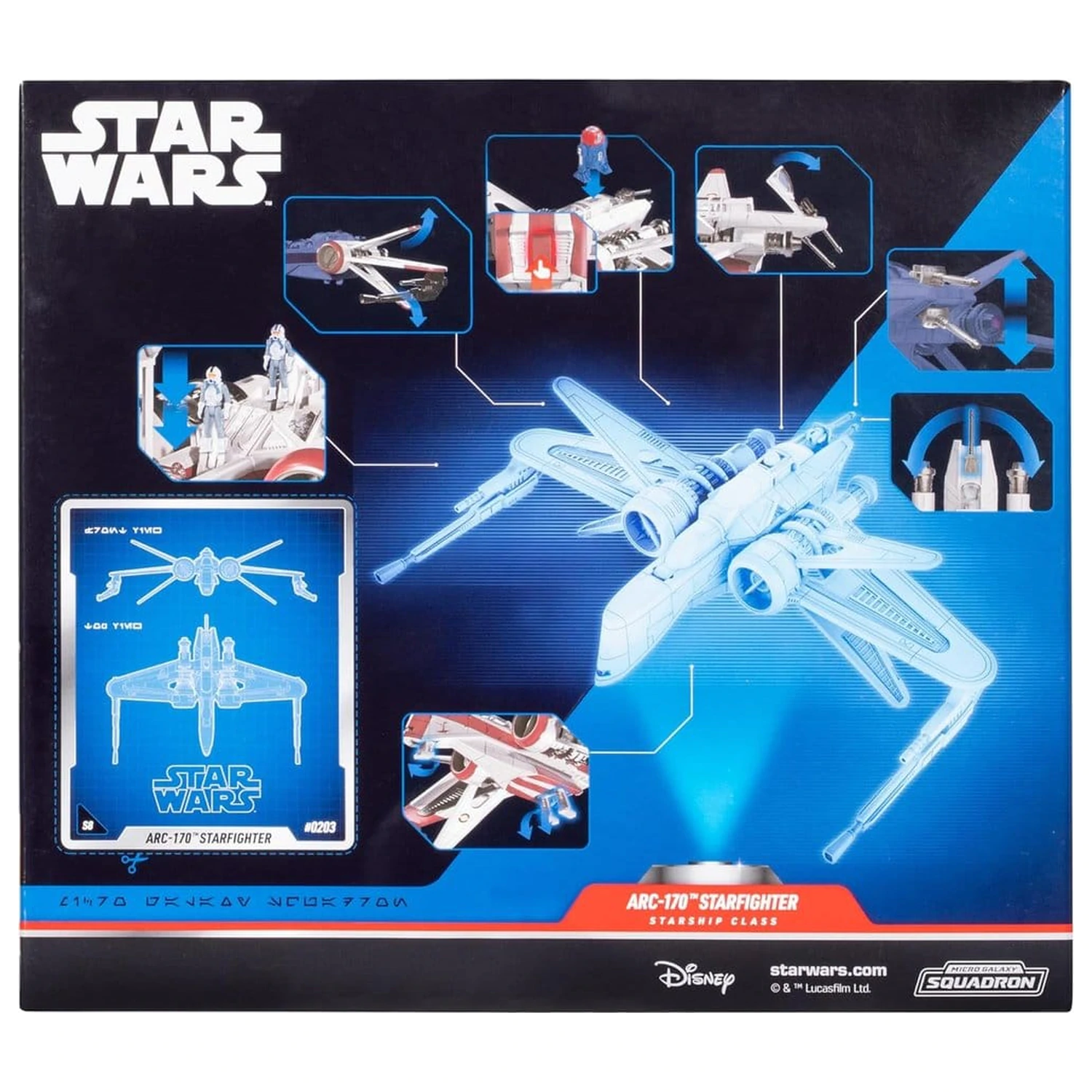 Star Wars Deluxe Vozidlo ARC 170 20 cm (Series 8) fotografii produktu