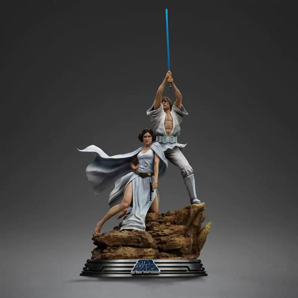 Star Wars Deluxe Art Scale Socha 1/10 Luke a Leia 41 cm fotografii produktu