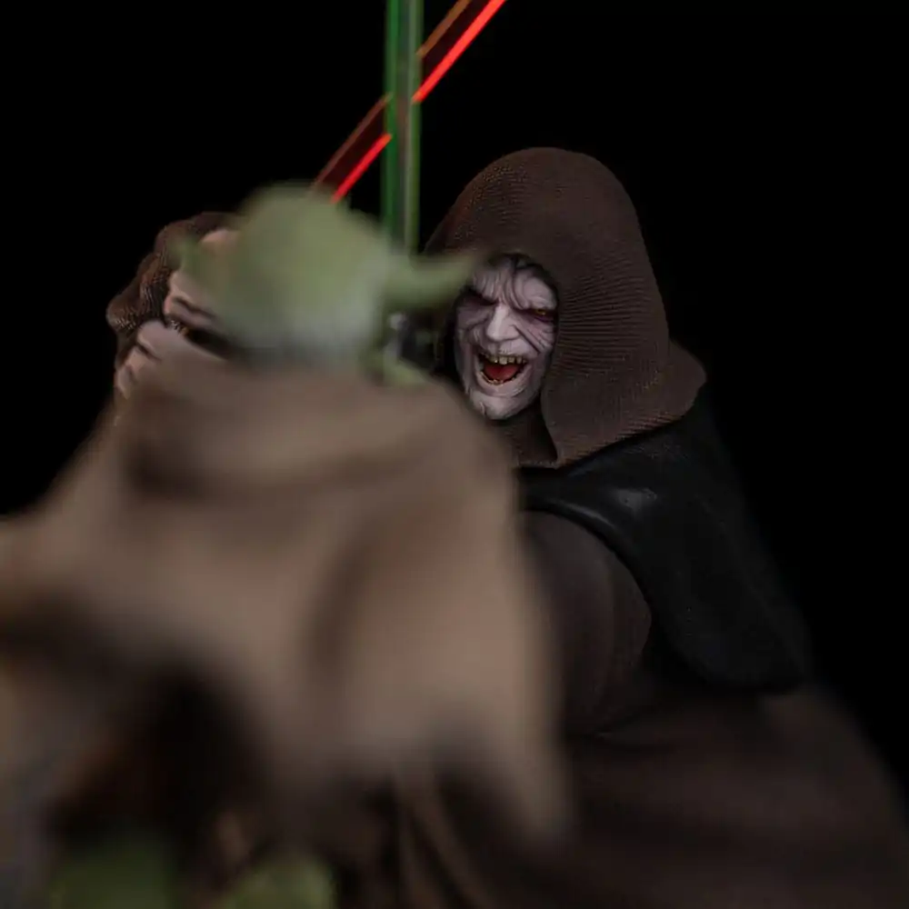 Star Wars Deluxe Art Scale Socha 1/10 Yoda vs Emperor Palpatine (CCXP Exclusive 2024) 31 cm fotografii produktu