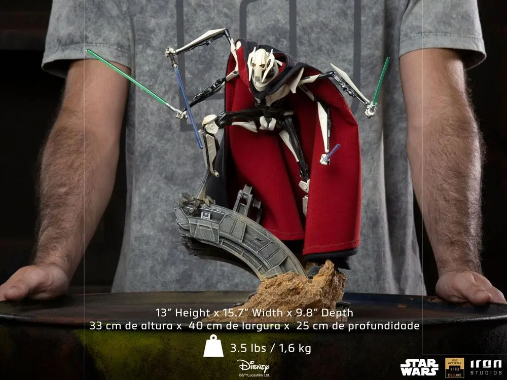 Star Wars Deluxe BDS Art Scale Socha 1/10 General Grievous 33 cm fotografii produktu