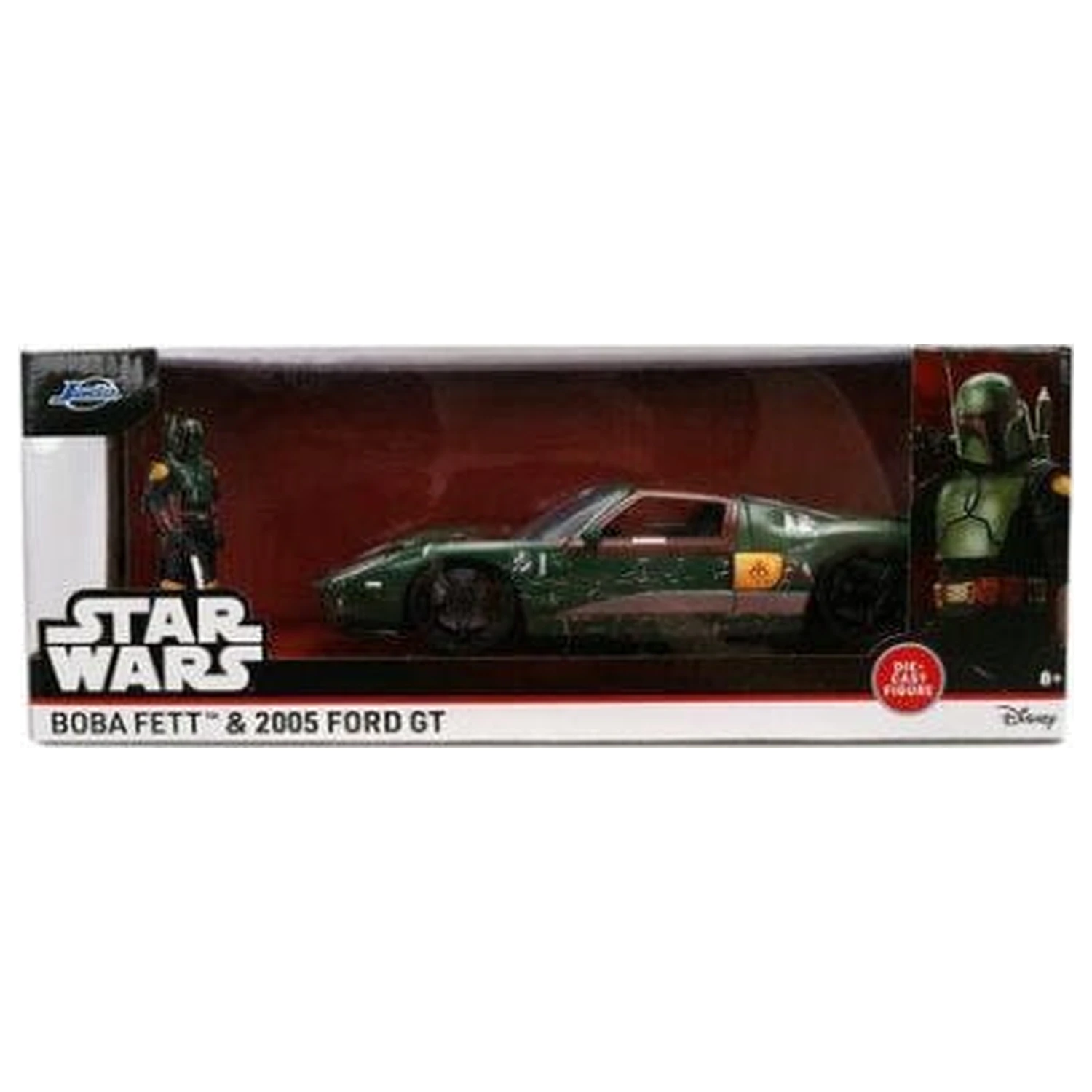 Star Wars Diecast Model 1:24 Boba Fett 2005 Ford GT fotografii produktu