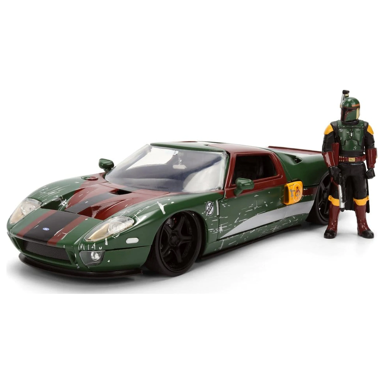 Star Wars Diecast Model 1:24 Boba Fett 2005 Ford GT fotografii produktu