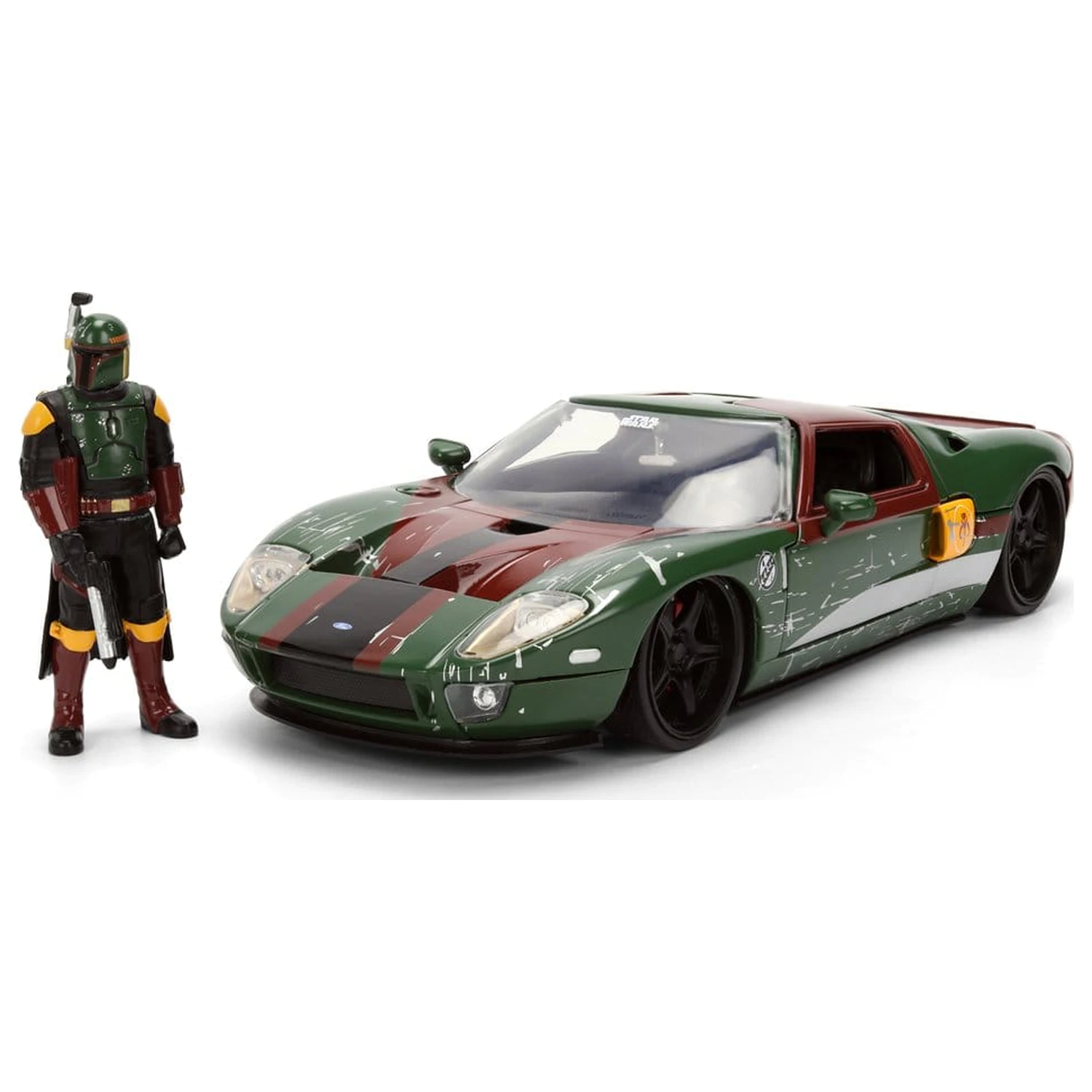 Star Wars Diecast Model 1:24 Boba Fett 2005 Ford GT fotografii produktu