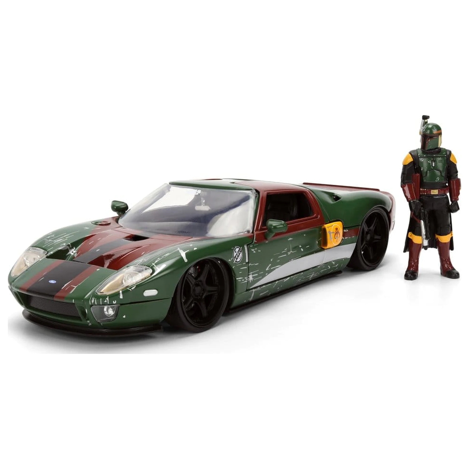 Star Wars Diecast Model 1:24 Boba Fett 2005 Ford GT fotografii produktu