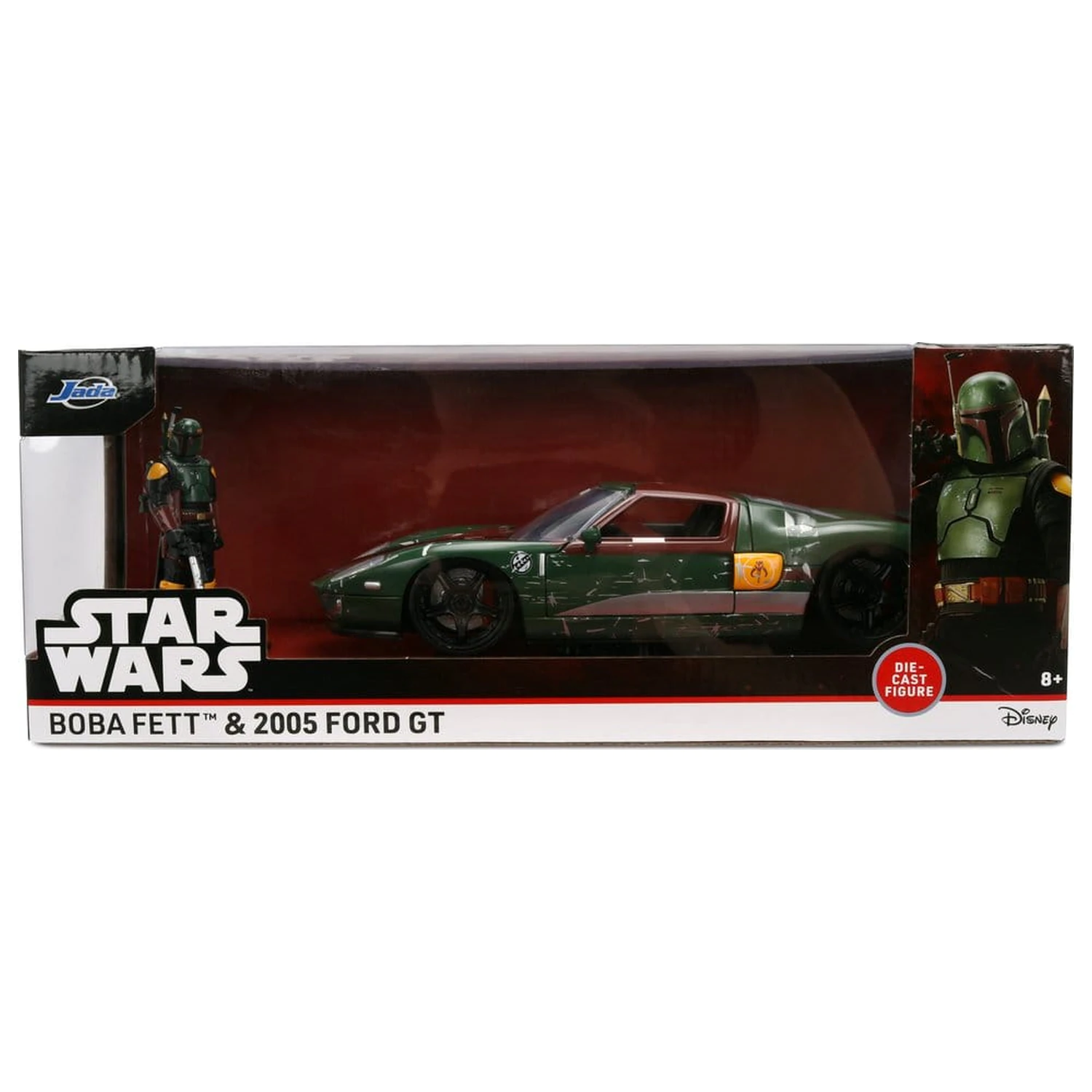Star Wars Diecast Model 1:24 Boba Fett 2005 Ford GT fotografii produktu