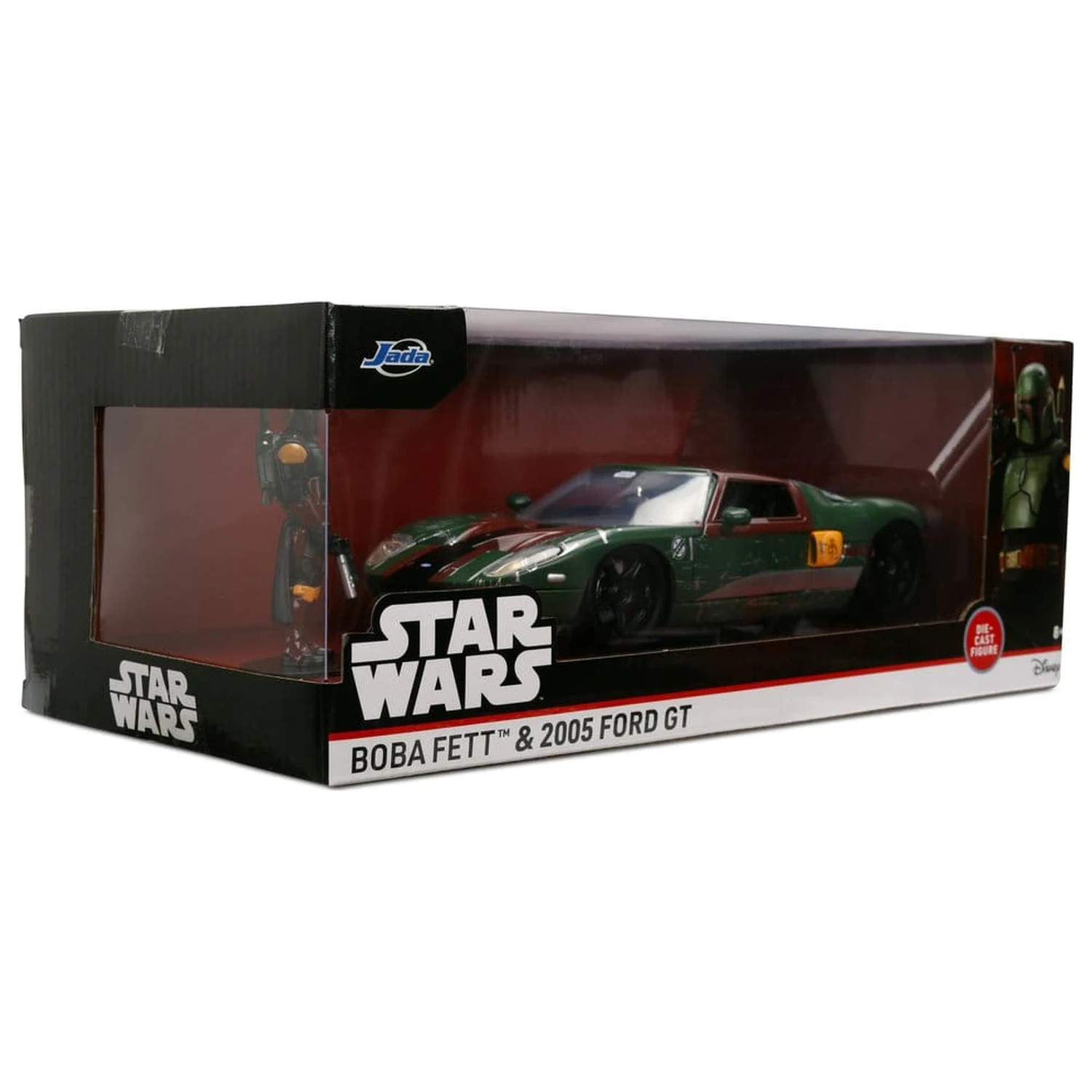 Star Wars Diecast Model 1:24 Boba Fett 2005 Ford GT fotografii produktu