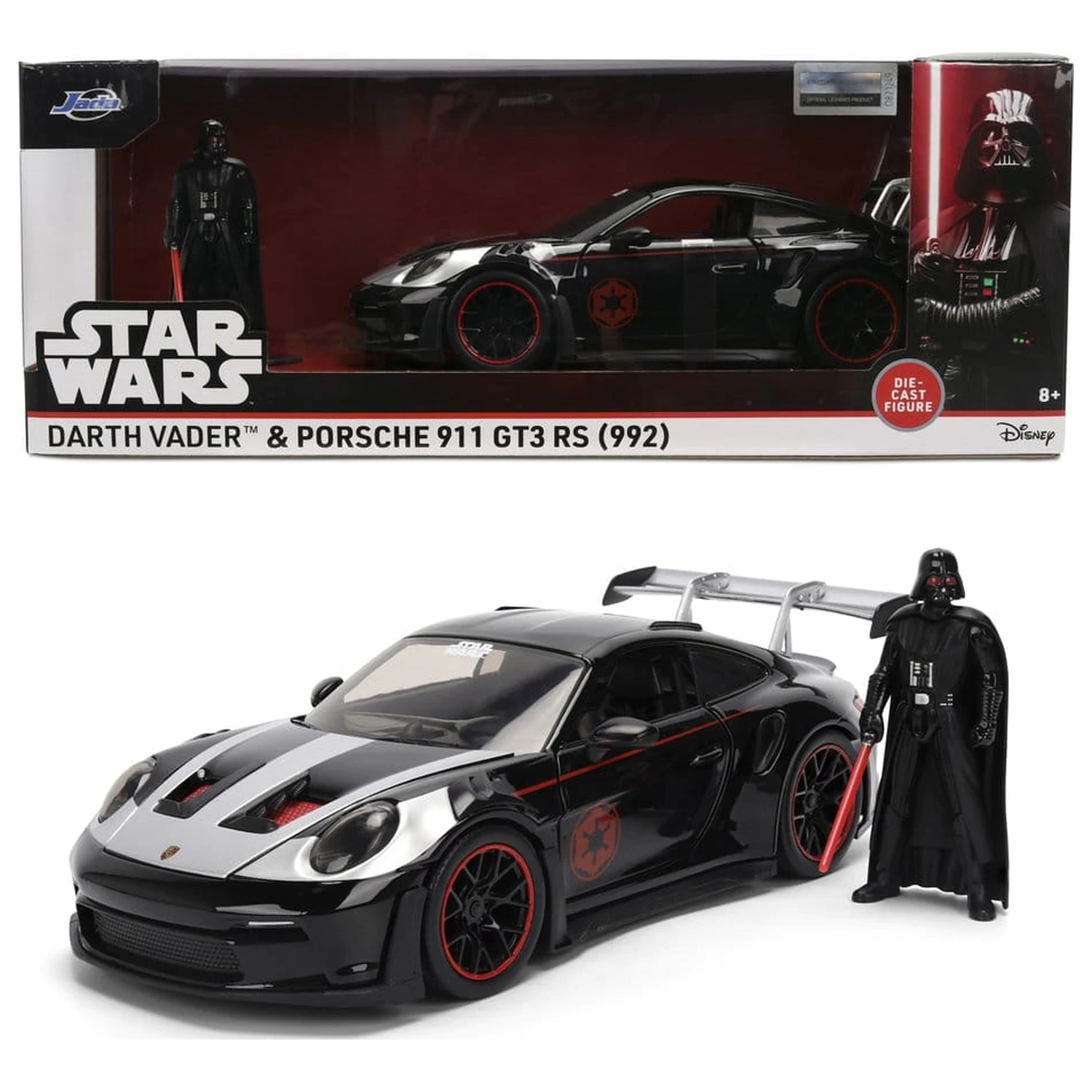 Star Wars Diecast Model 1:24 Darth Vader Porsche 911 fotografii produktu