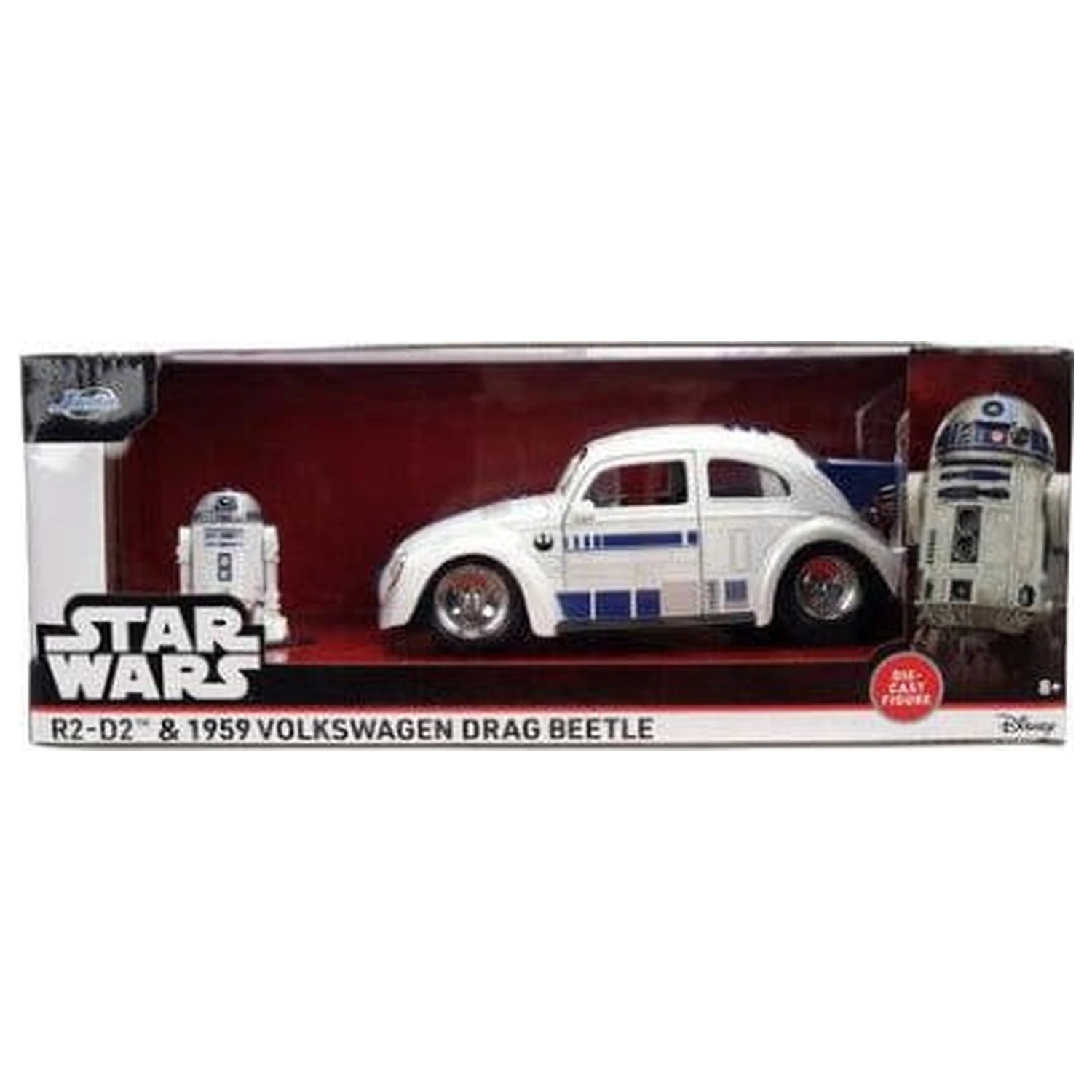 Star Wars Diecast Model 1:24 R2-D2 1959 VW Drag Beetle fotografii produktu