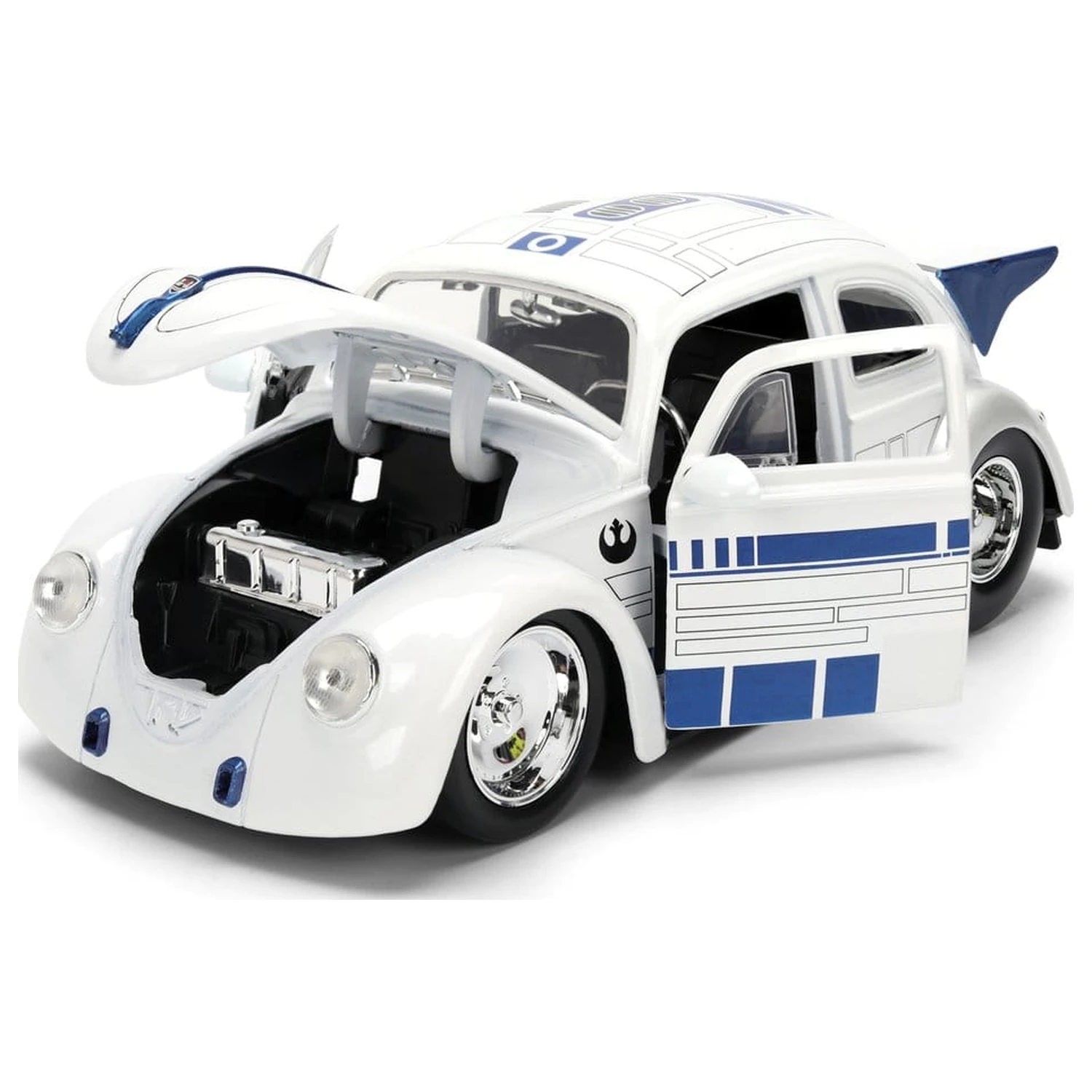 Star Wars Diecast Model 1:24 R2-D2 1959 VW Drag Beetle fotografii produktu