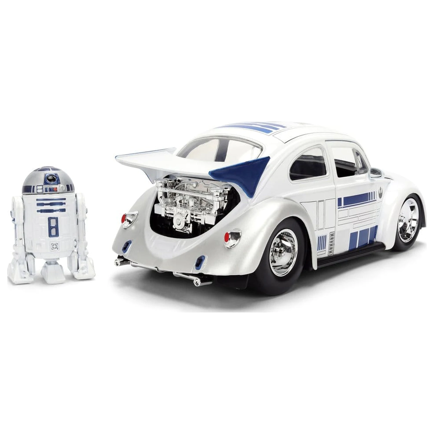 Star Wars Diecast Model 1:24 R2-D2 1959 VW Drag Beetle fotografii produktu
