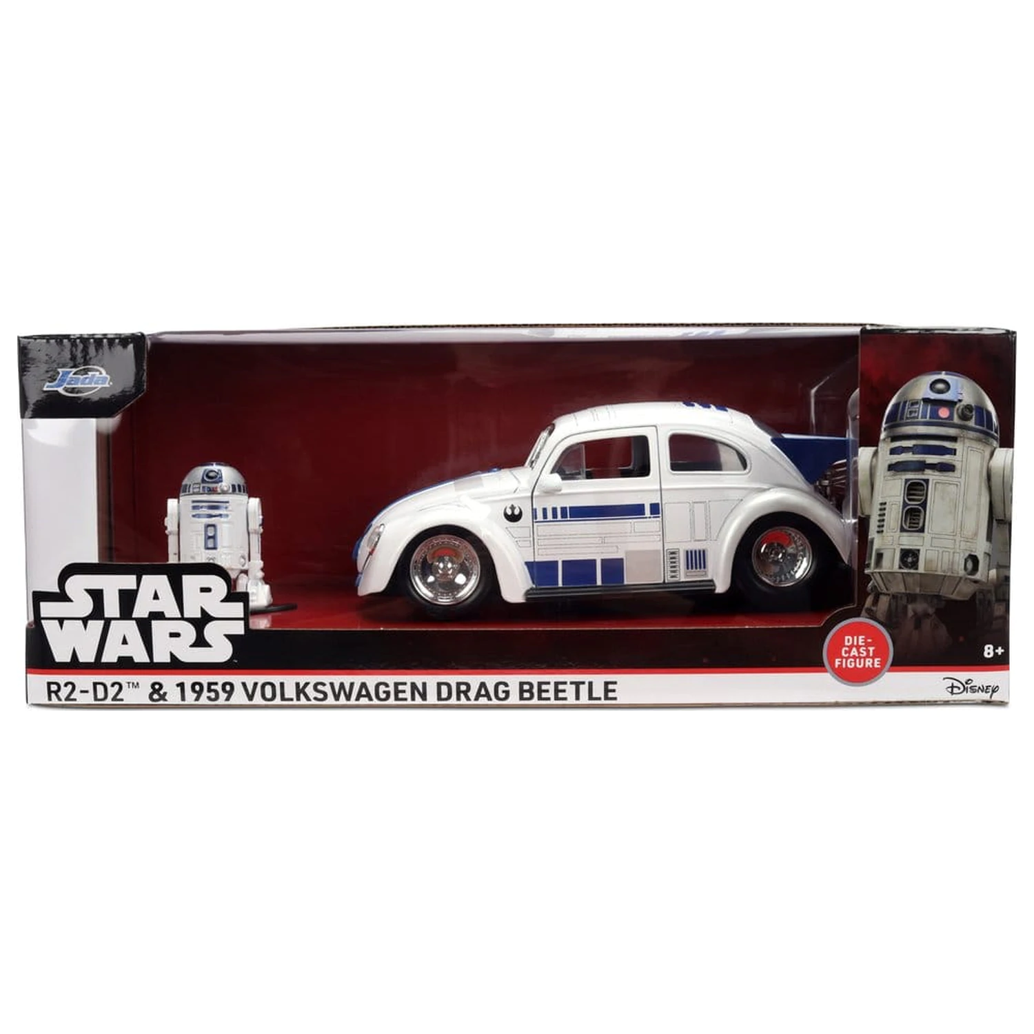 Star Wars Diecast Model 1:24 R2-D2 1959 VW Drag Beetle fotografii produktu