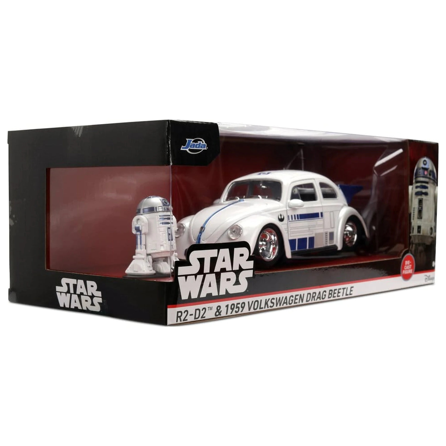 Star Wars Diecast Model 1:24 R2-D2 1959 VW Drag Beetle fotografii produktu