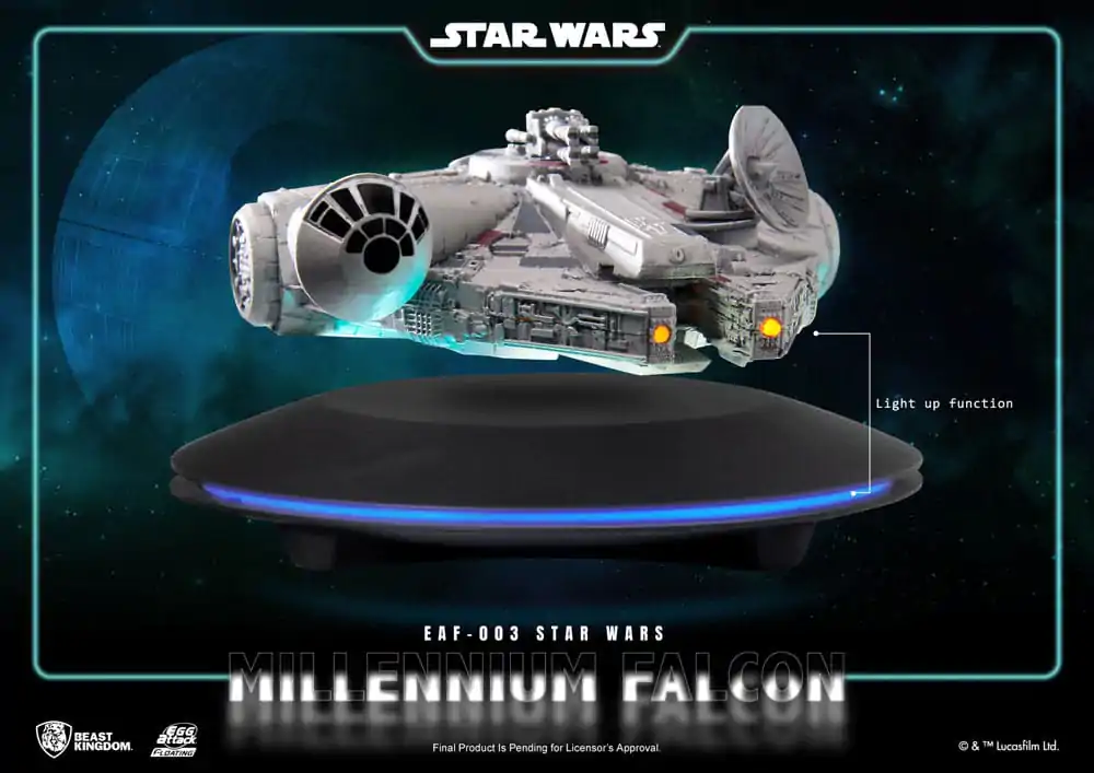 Star Wars Egg Attack plovoucí model s funkcí rozsvícení Millennium Falcon 13 cm fotografii produktu