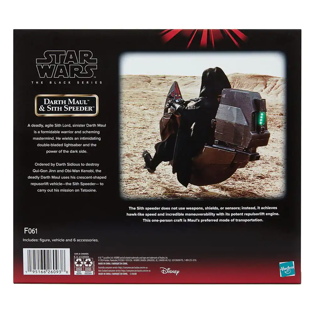 Star Wars Epizoda I Black Series Vozidlo s akční figurkou Darth Maul & Sith Speeder SDCC 2024 fotografii produktu