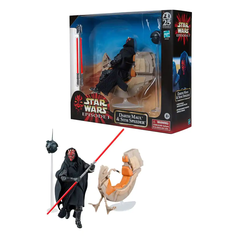 Star Wars Epizoda I Black Series Vozidlo s akční figurkou Darth Maul & Sith Speeder SDCC 2024 fotografii produktu