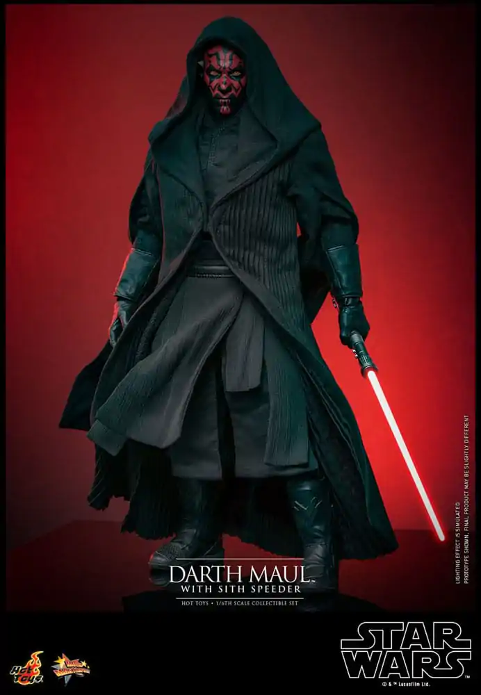 Star Wars Episode I Movie Masterpiece akční figurka 1/6 Darth Maul se Sith Speederem 29 cm fotografii produktu