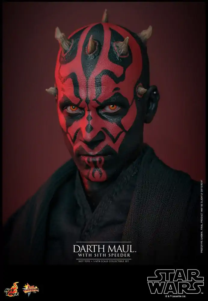 Star Wars Episode I Movie Masterpiece akční figurka 1/6 Darth Maul se Sith Speederem 29 cm fotografii produktu