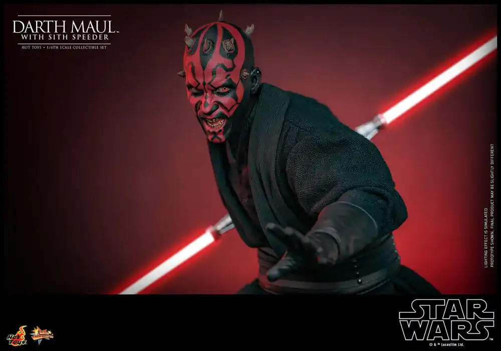 Star Wars Episode I Movie Masterpiece akční figurka 1/6 Darth Maul se Sith Speederem 29 cm fotografii produktu