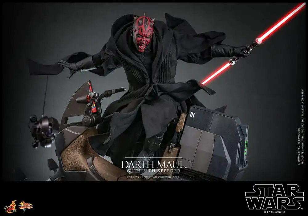 Star Wars Episode I Movie Masterpiece akční figurka 1/6 Darth Maul se Sith Speederem 29 cm fotografii produktu