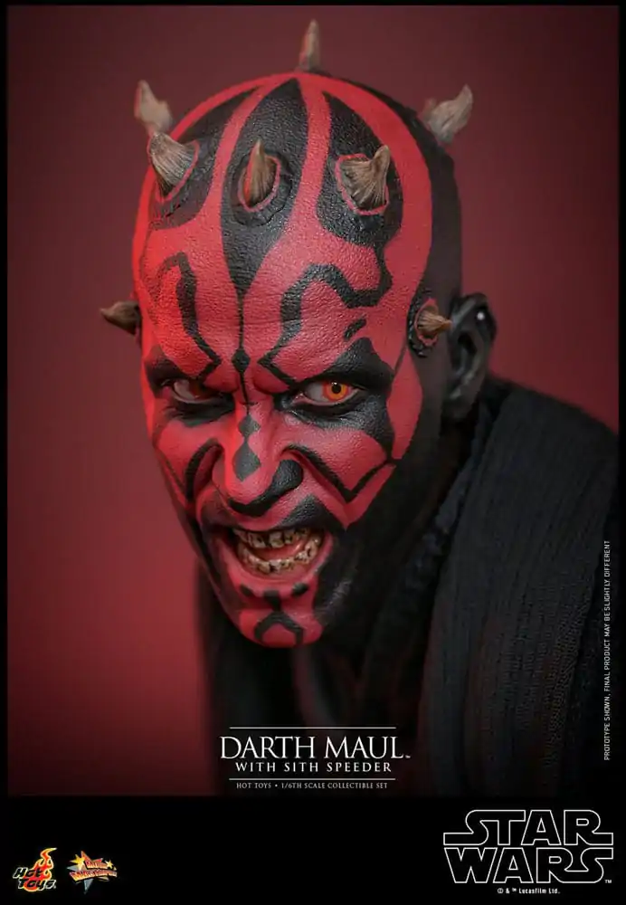 Star Wars Episode I Movie Masterpiece akční figurka 1/6 Darth Maul se Sith Speederem 29 cm fotografii produktu