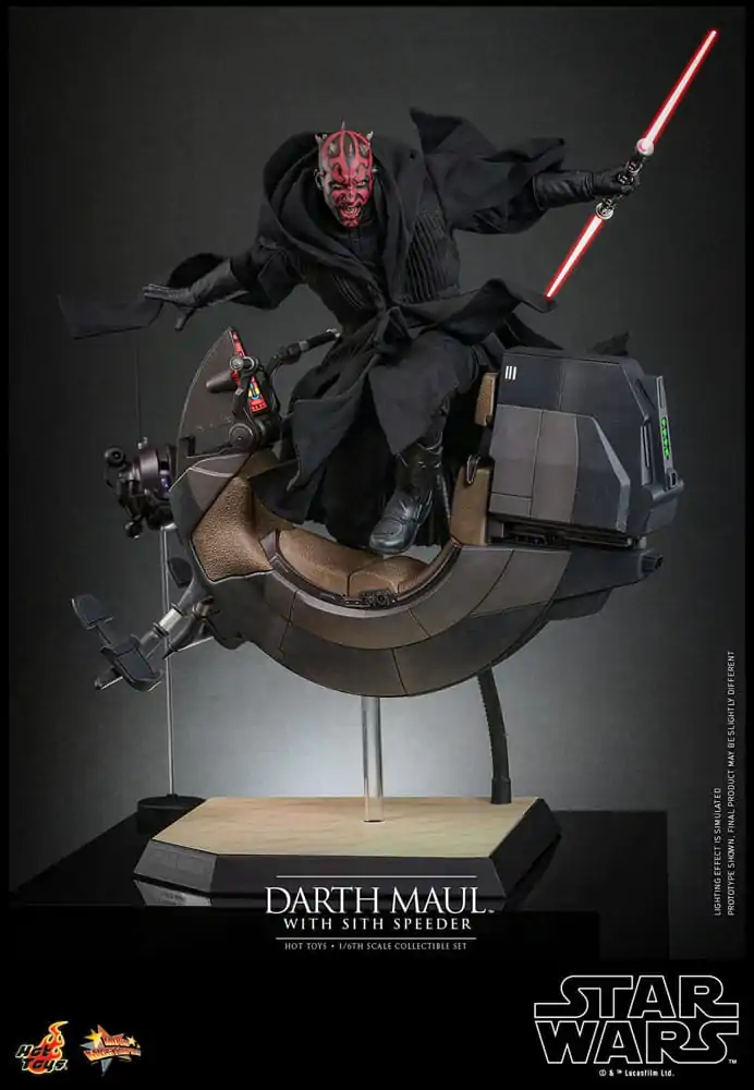 Star Wars Episode I Movie Masterpiece akční figurka 1/6 Darth Maul se Sith Speederem 29 cm fotografii produktu