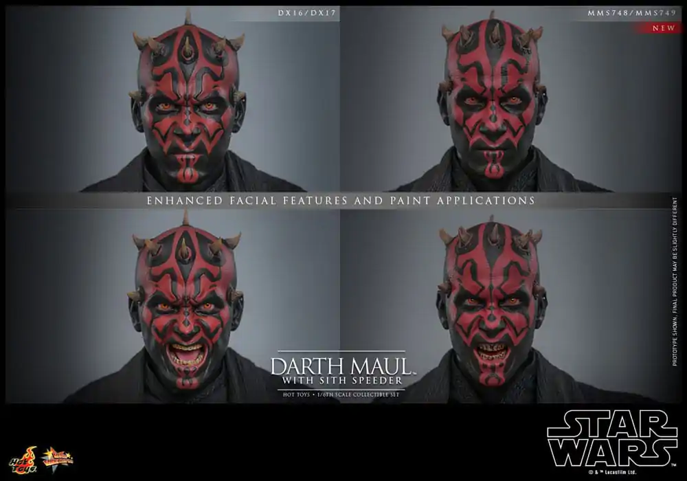 Star Wars Episode I Movie Masterpiece akční figurka 1/6 Darth Maul se Sith Speederem 29 cm fotografii produktu