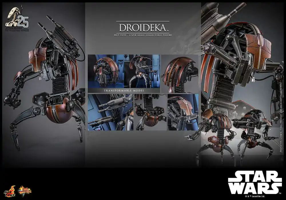 Star Wars Episode I Movie Masterpiece akční figurka 1/6 Droideka 27 cm fotografii produktu