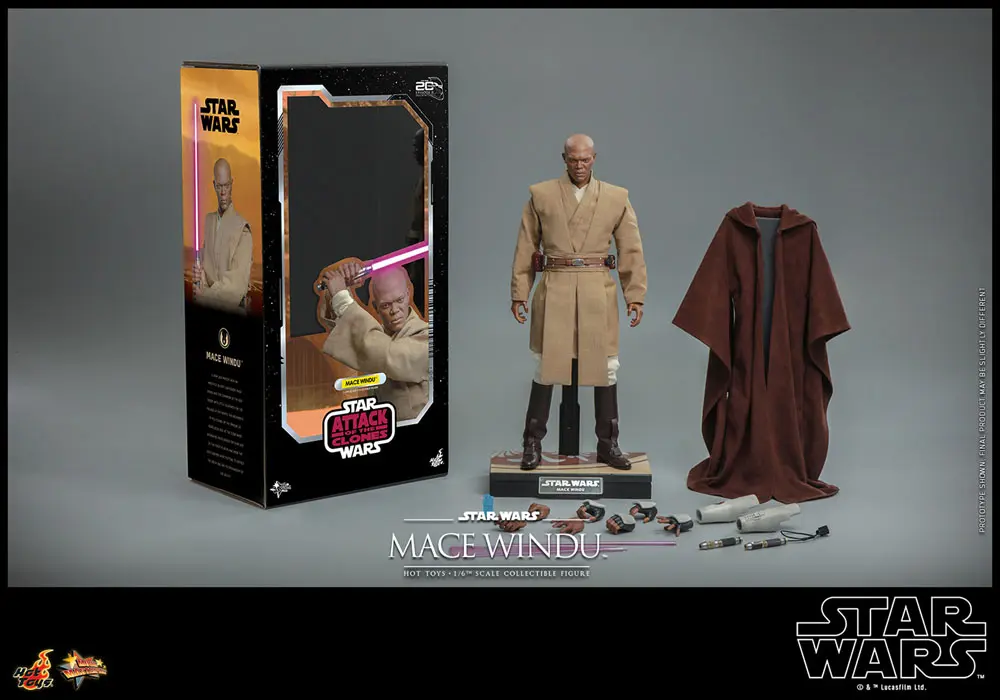 Star Wars: Episode II Akční figurka 1/6 Mace Windu 32 cm fotografii produktu