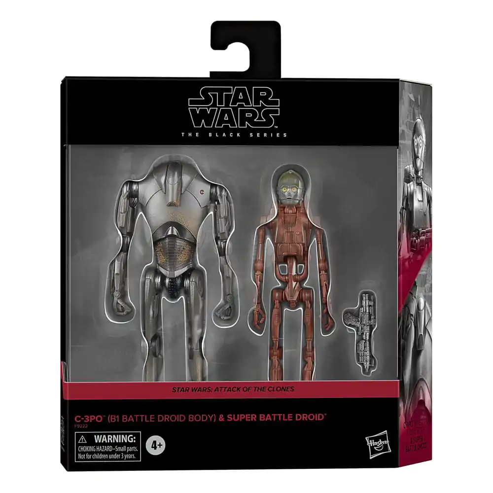 Star Wars Episode II Black Series akční figurka 2-Pack C-3PO (B1 Battle Droid Body) & Super Battle Droid 15 cm fotografii produktu