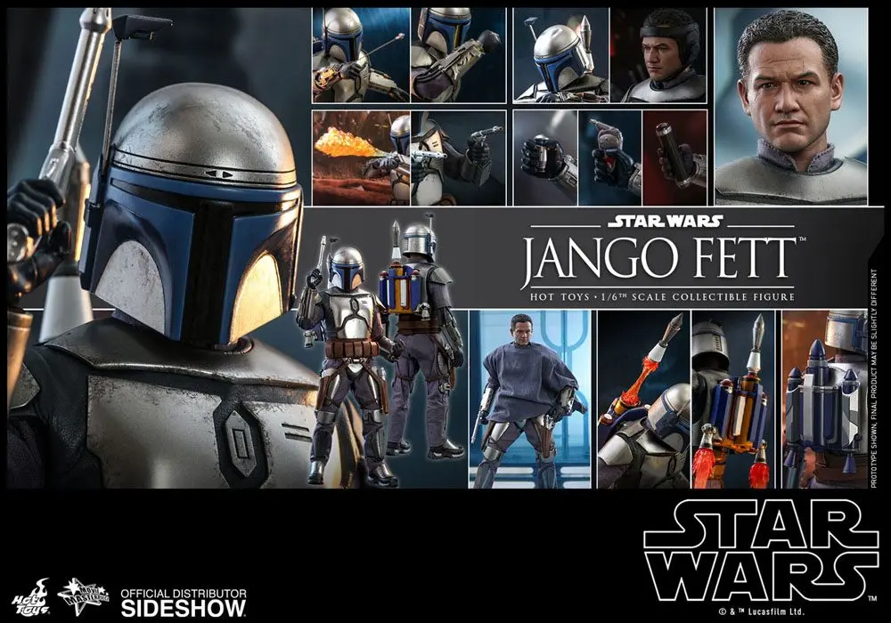 Star Wars Episode II Movie Masterpiece akční figurka 1/6 Jango Fett 30 cm fotografii produktu