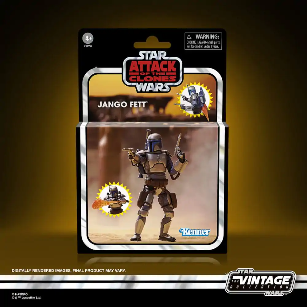 Star Wars Episode II Vintage Collection akční figurka Jango Fett 10 cm fotografii produktu