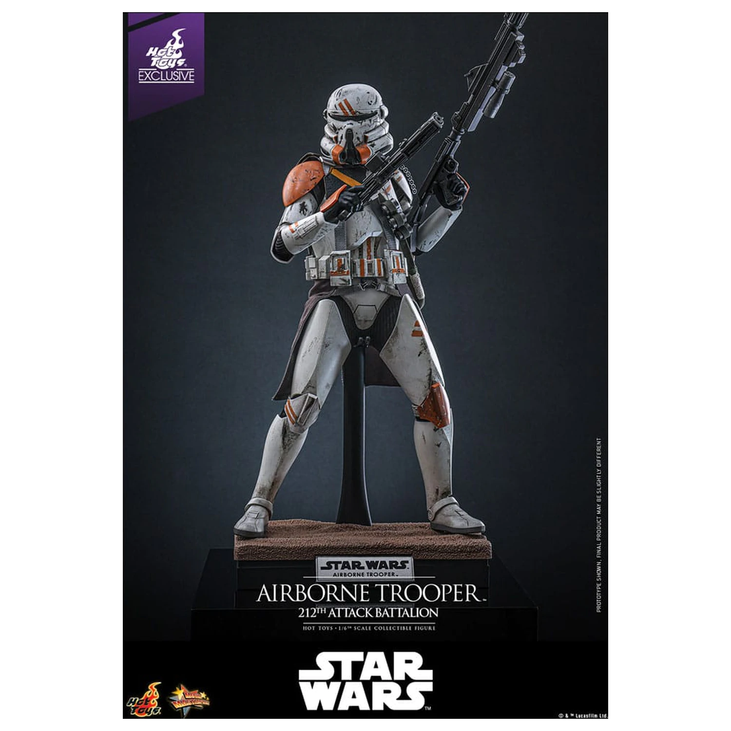 Star Wars: Episode III - Revenge of the Sith Akční figurka 1/6 Airborne Trooper (212th Attack Battalion) 30 cm fotografii produktu