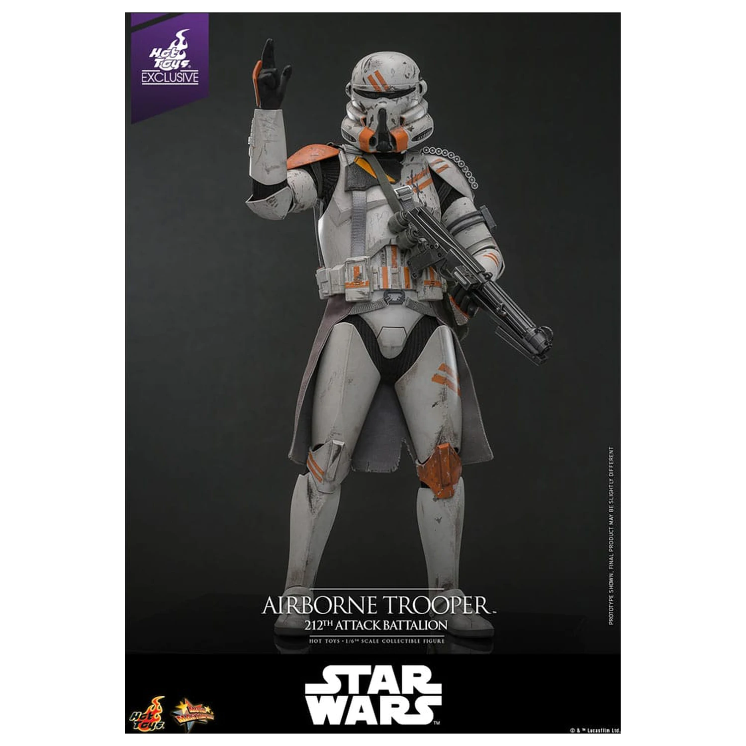 Star Wars: Episode III - Revenge of the Sith Akční figurka 1/6 Airborne Trooper (212th Attack Battalion) 30 cm fotografii produktu