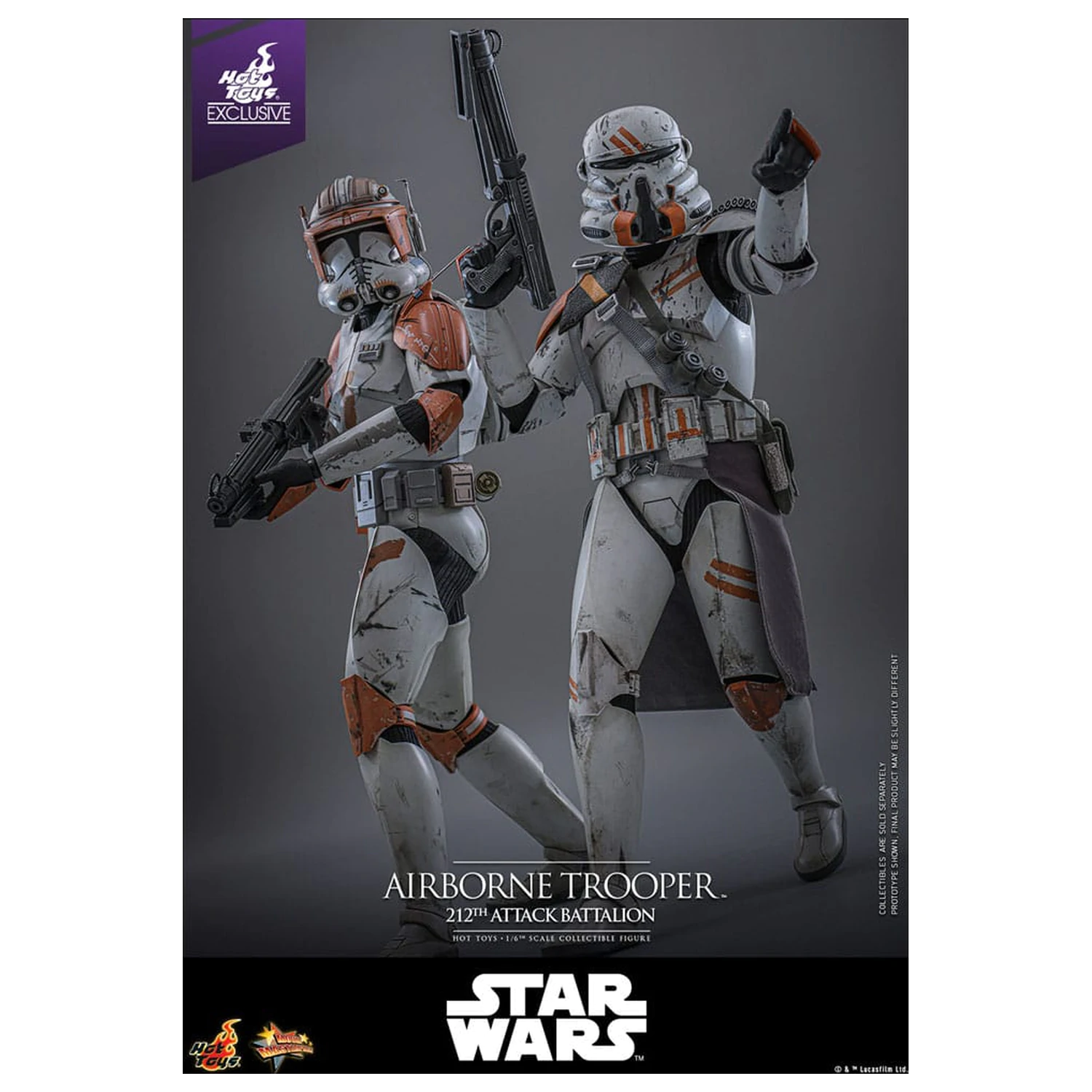 Star Wars: Episode III - Revenge of the Sith Akční figurka 1/6 Airborne Trooper (212th Attack Battalion) 30 cm fotografii produktu