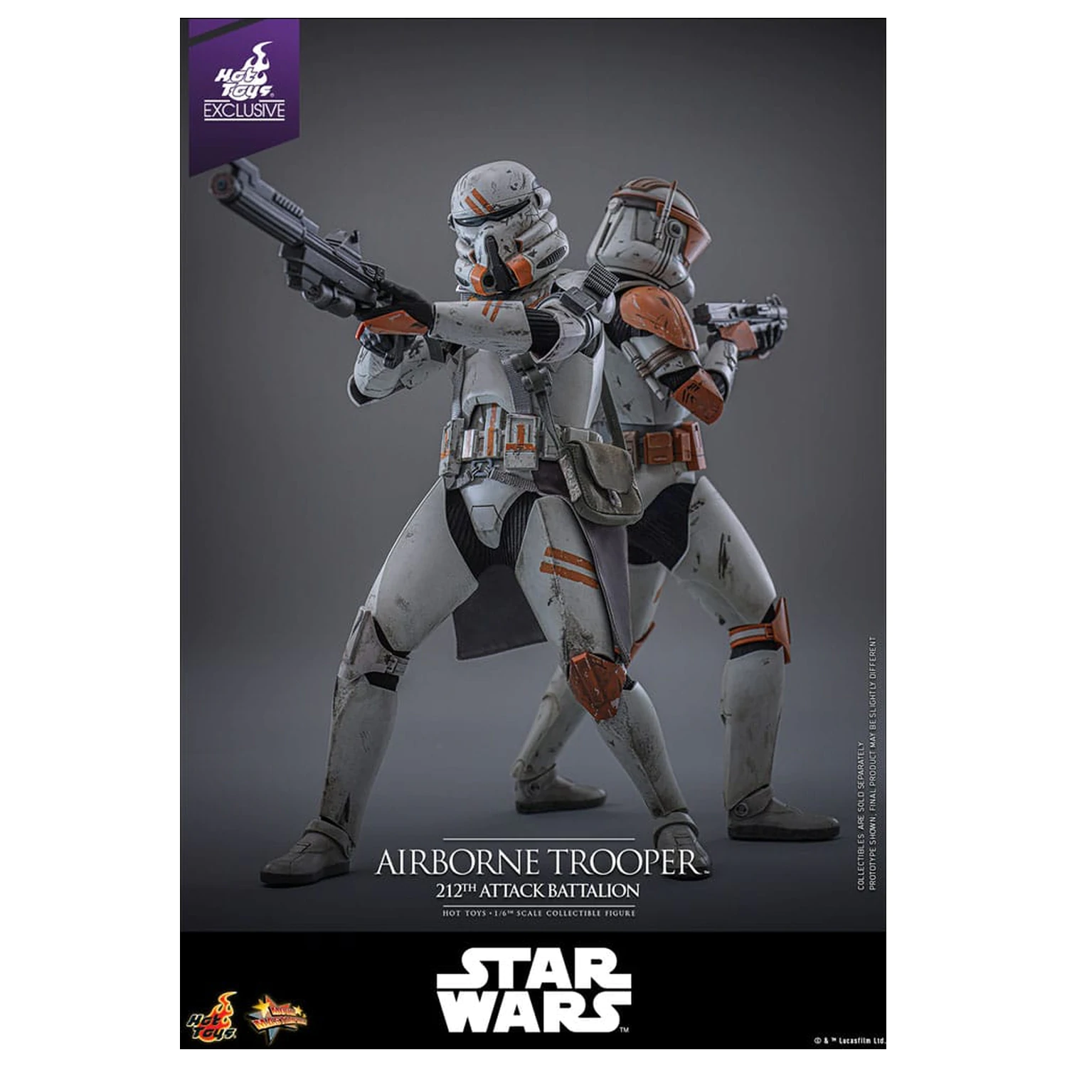 Star Wars: Episode III - Revenge of the Sith Akční figurka 1/6 Airborne Trooper (212th Attack Battalion) 30 cm fotografii produktu