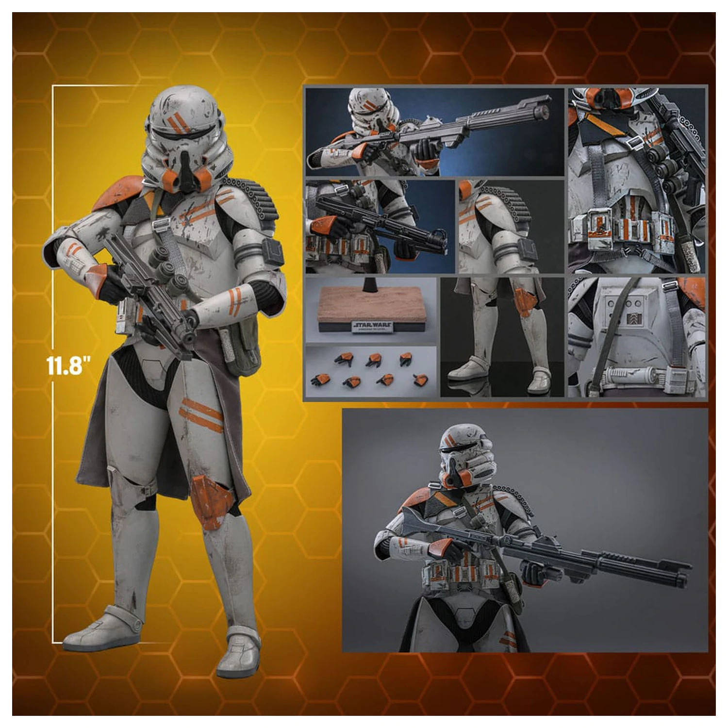 Star Wars: Episode III - Revenge of the Sith Akční figurka 1/6 Airborne Trooper (212th Attack Battalion) 30 cm fotografii produktu