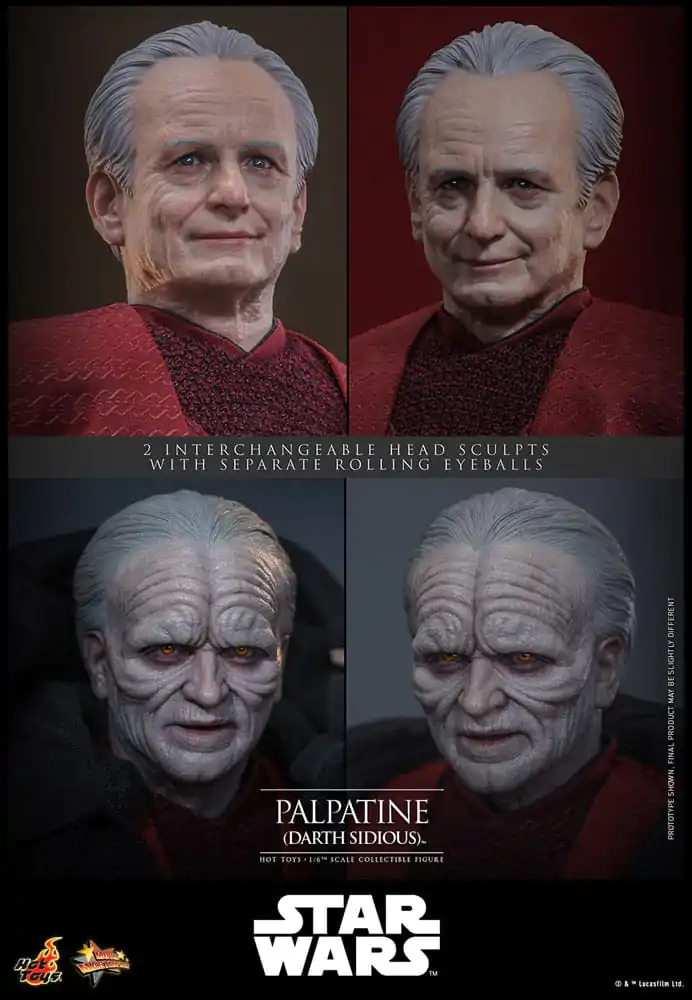 Star Wars: Episode III - Revenge of the Sith Akční figurka 1/6 Palpatine (Darth Sidious) 29 cm fotografii produktu