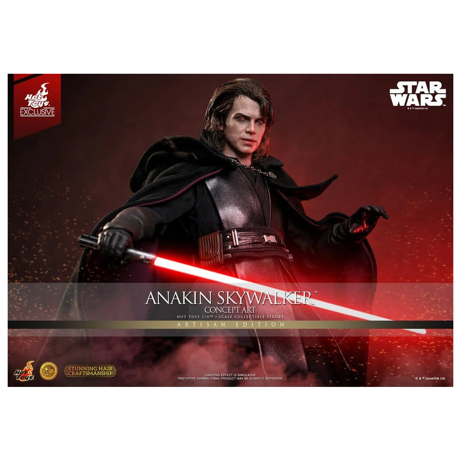 Star Wars Episode III: Revenge Of The Sith Movie Masterpiece akční figurka 1/6 Anakin Skywalker (Concept Art Version) (Artisan Edition) Hot Toys Exclusive 31 cm fotografii produktu