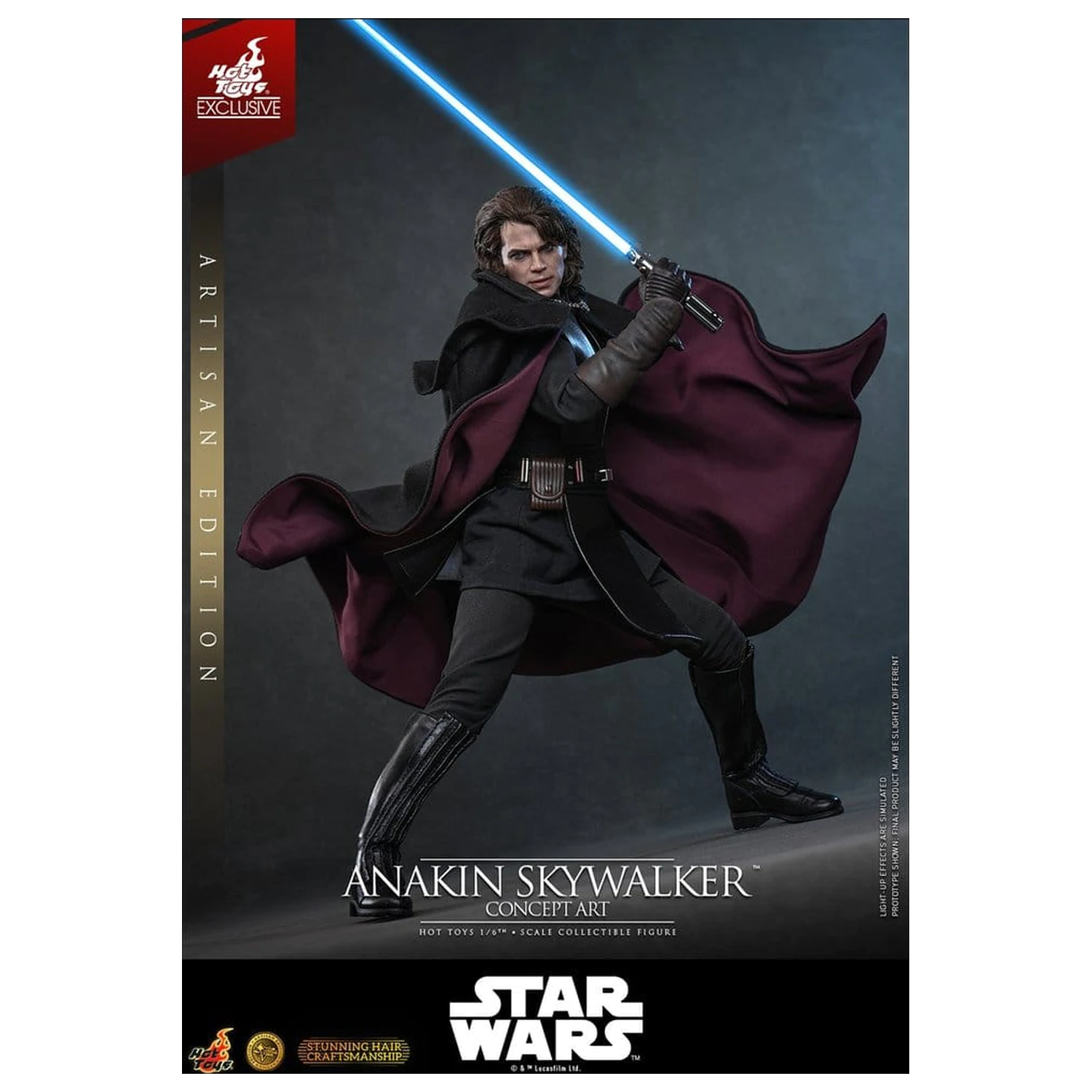 Star Wars Episode III: Revenge Of The Sith Movie Masterpiece akční figurka 1/6 Anakin Skywalker (Concept Art Version) (Artisan Edition) Hot Toys Exclusive 31 cm fotografii produktu