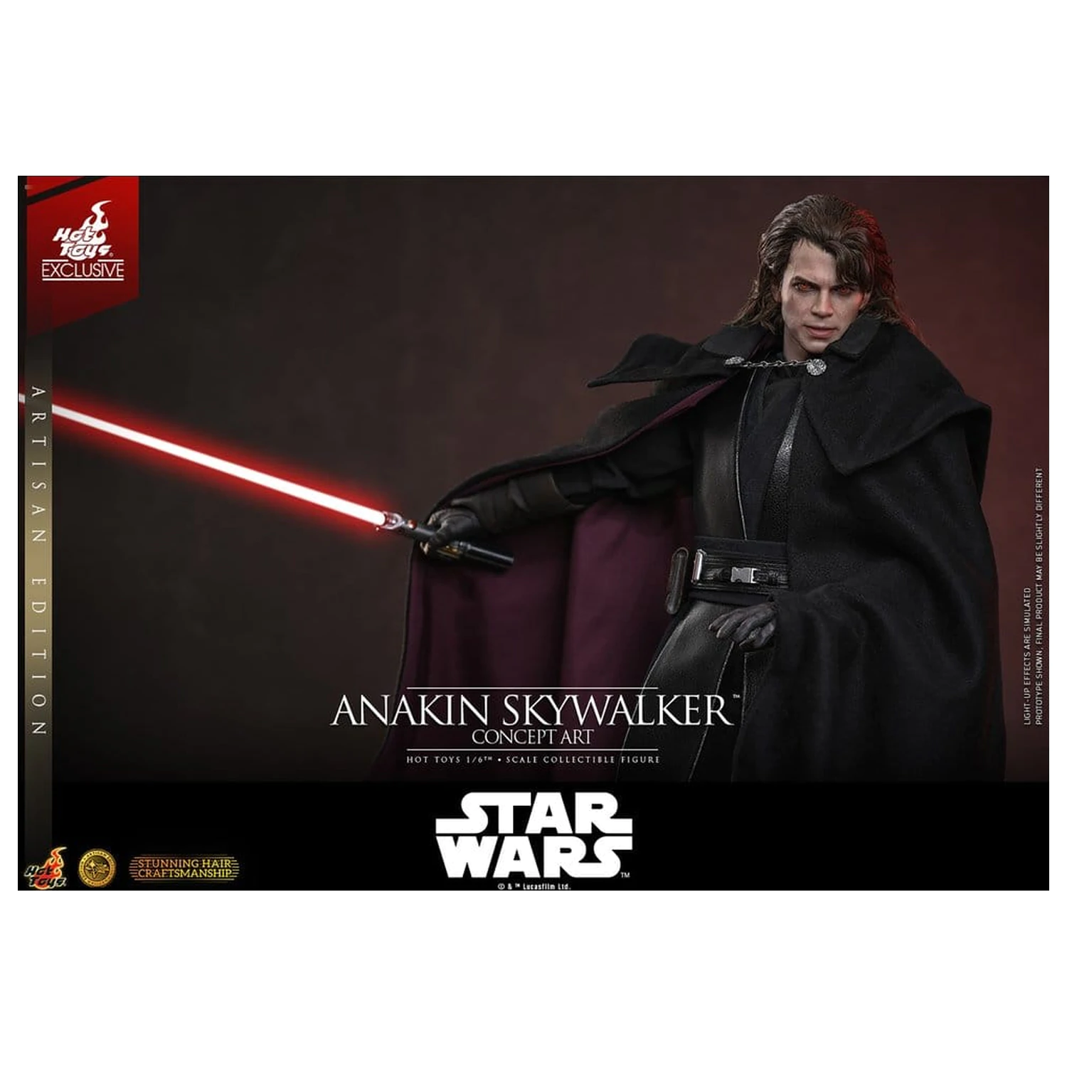 Star Wars Episode III: Revenge Of The Sith Movie Masterpiece akční figurka 1/6 Anakin Skywalker (Concept Art Version) (Artisan Edition) Hot Toys Exclusive 31 cm fotografii produktu