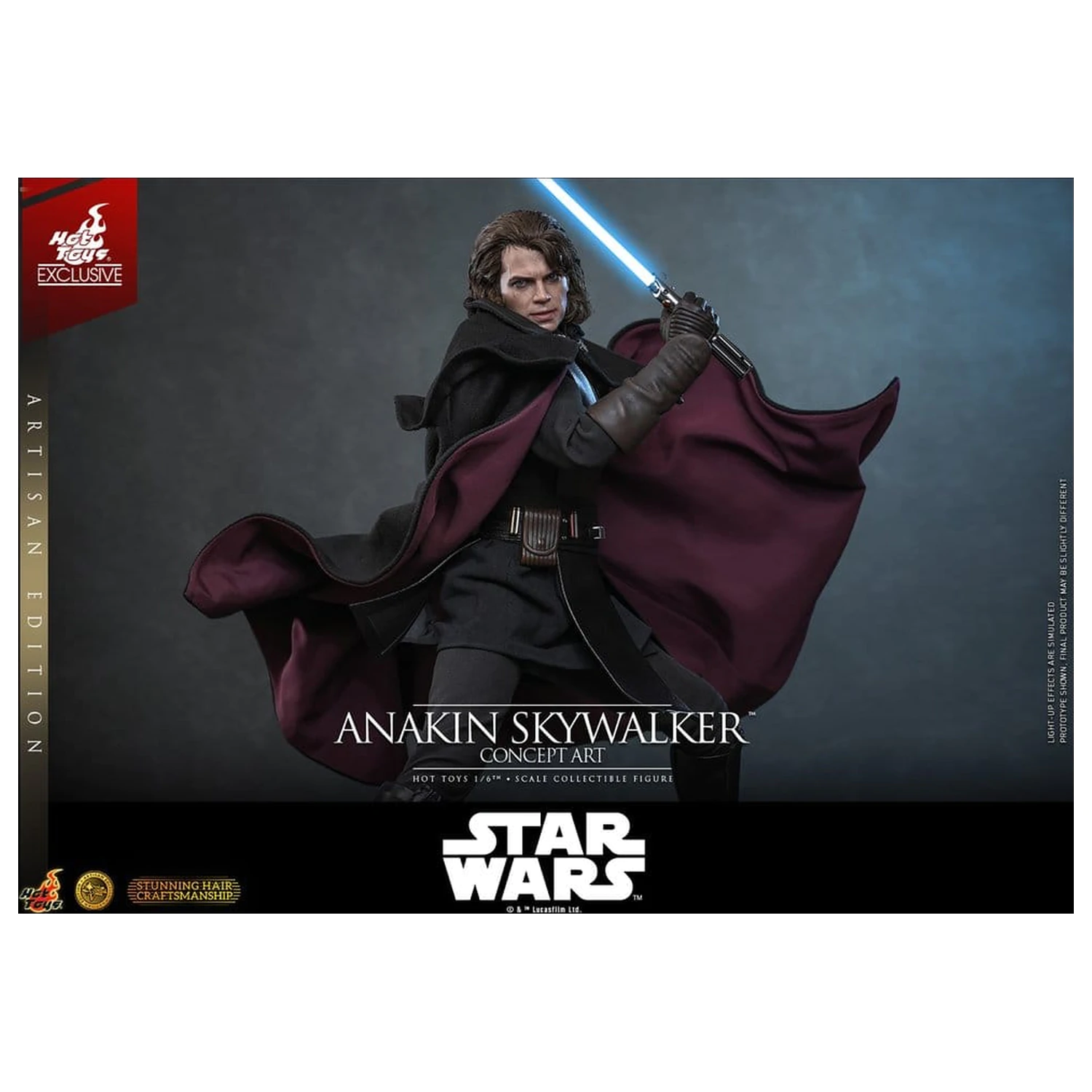 Star Wars Episode III: Revenge Of The Sith Movie Masterpiece akční figurka 1/6 Anakin Skywalker (Concept Art Version) (Artisan Edition) Hot Toys Exclusive 31 cm fotografii produktu