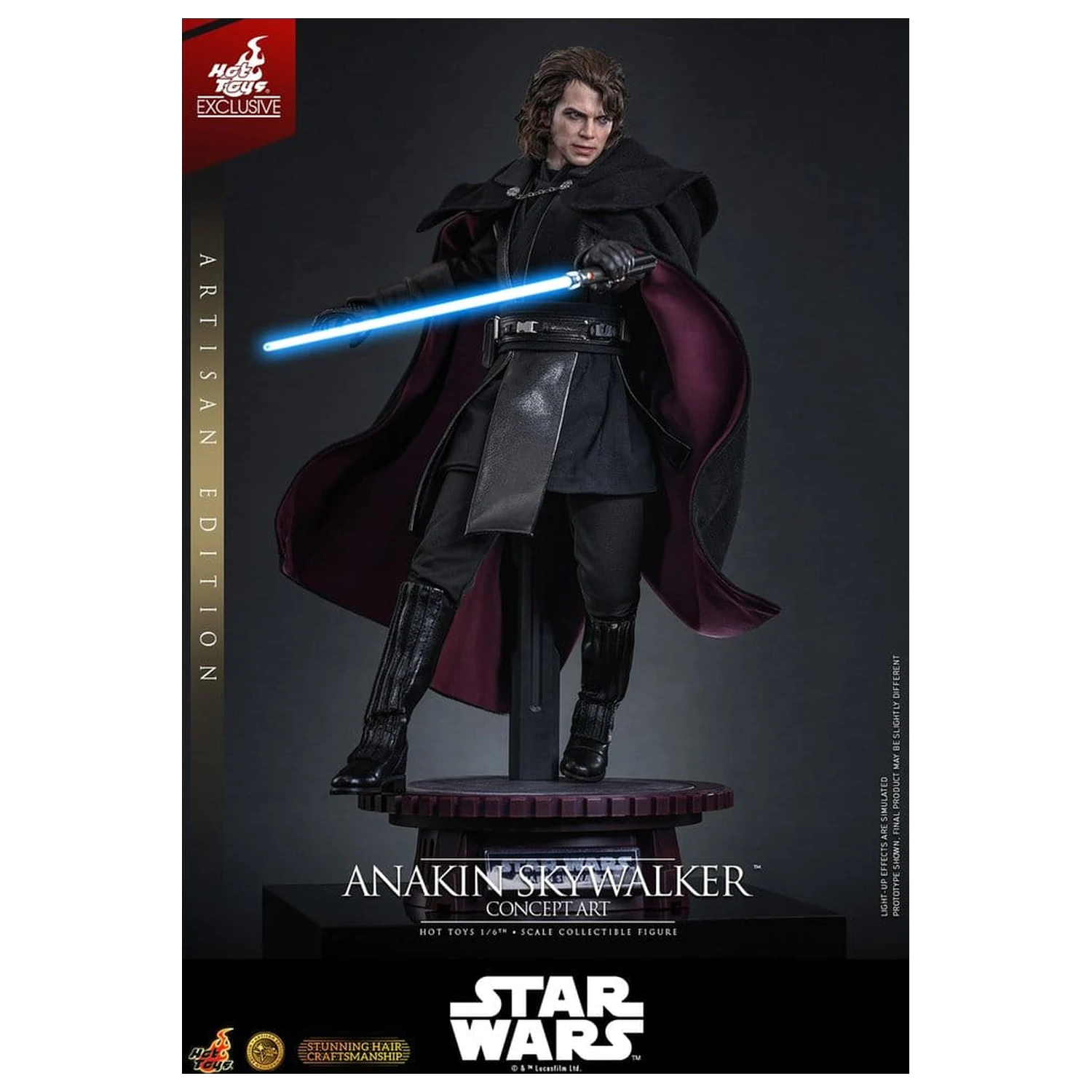 Star Wars Episode III: Revenge Of The Sith Movie Masterpiece akční figurka 1/6 Anakin Skywalker (Concept Art Version) (Artisan Edition) Hot Toys Exclusive 31 cm fotografii produktu